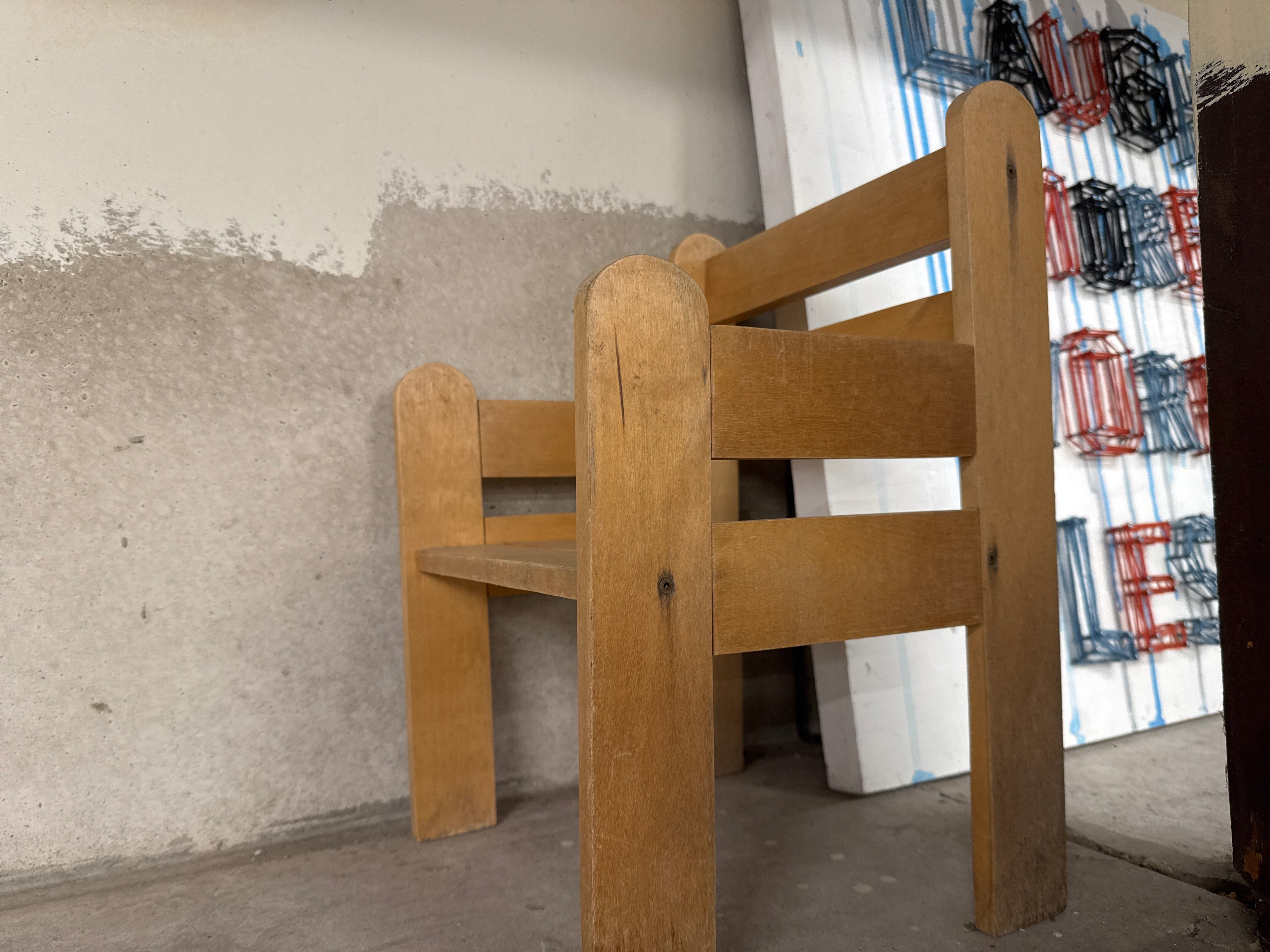 Kinderstoel hout