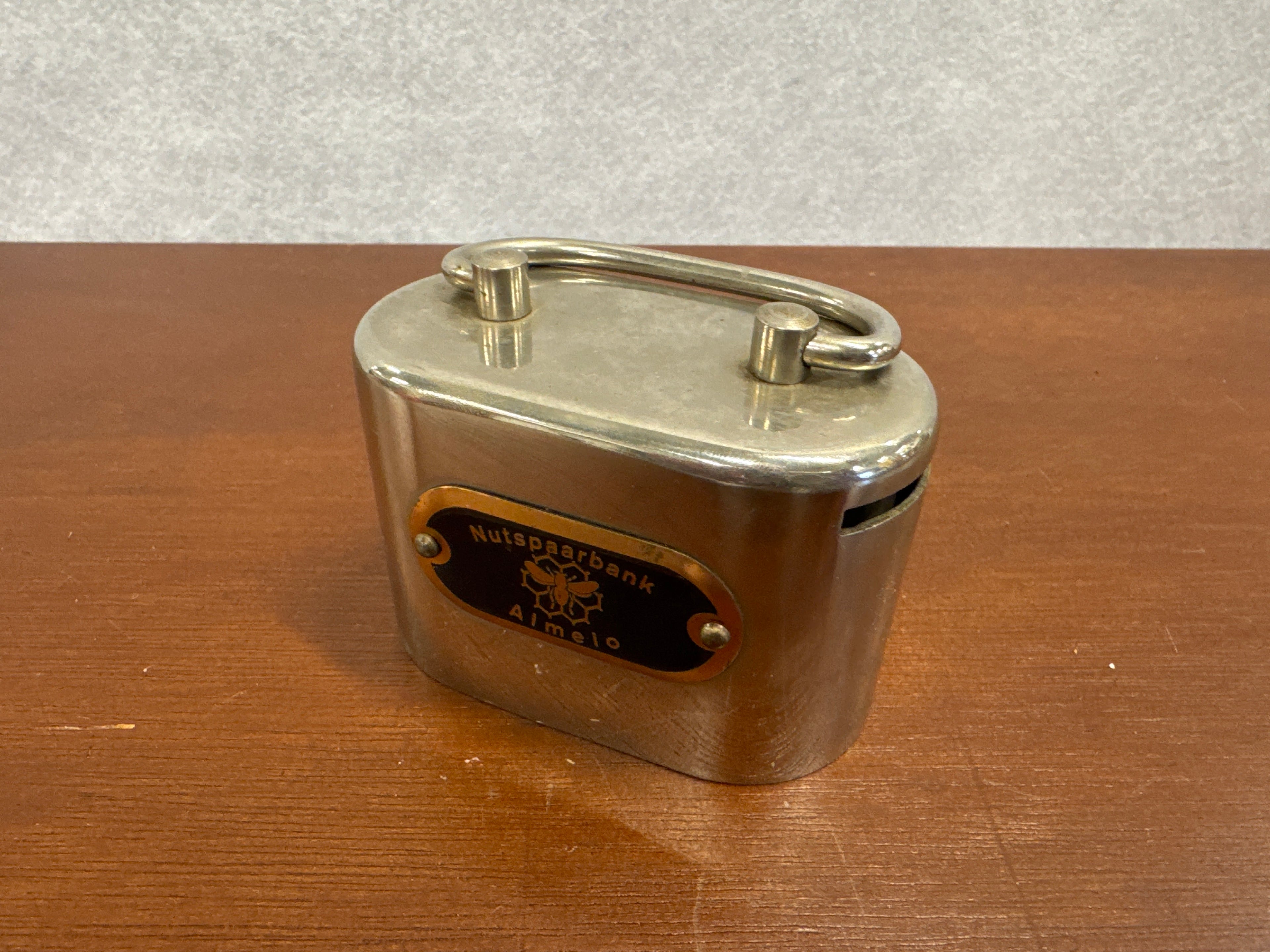 Spaarpot zilver Nutsspaarbank Almelo