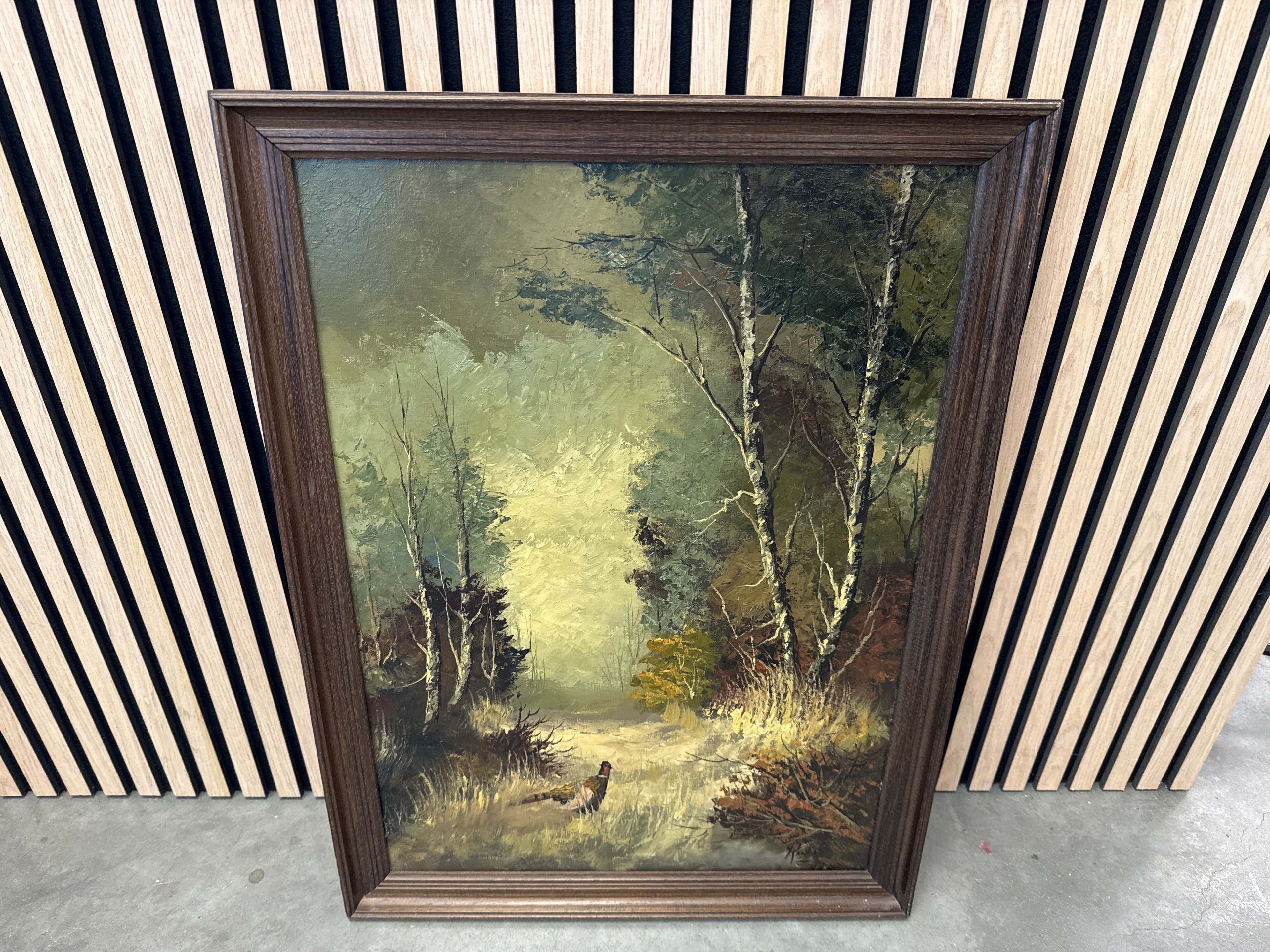 Schilderij bos fazant Range