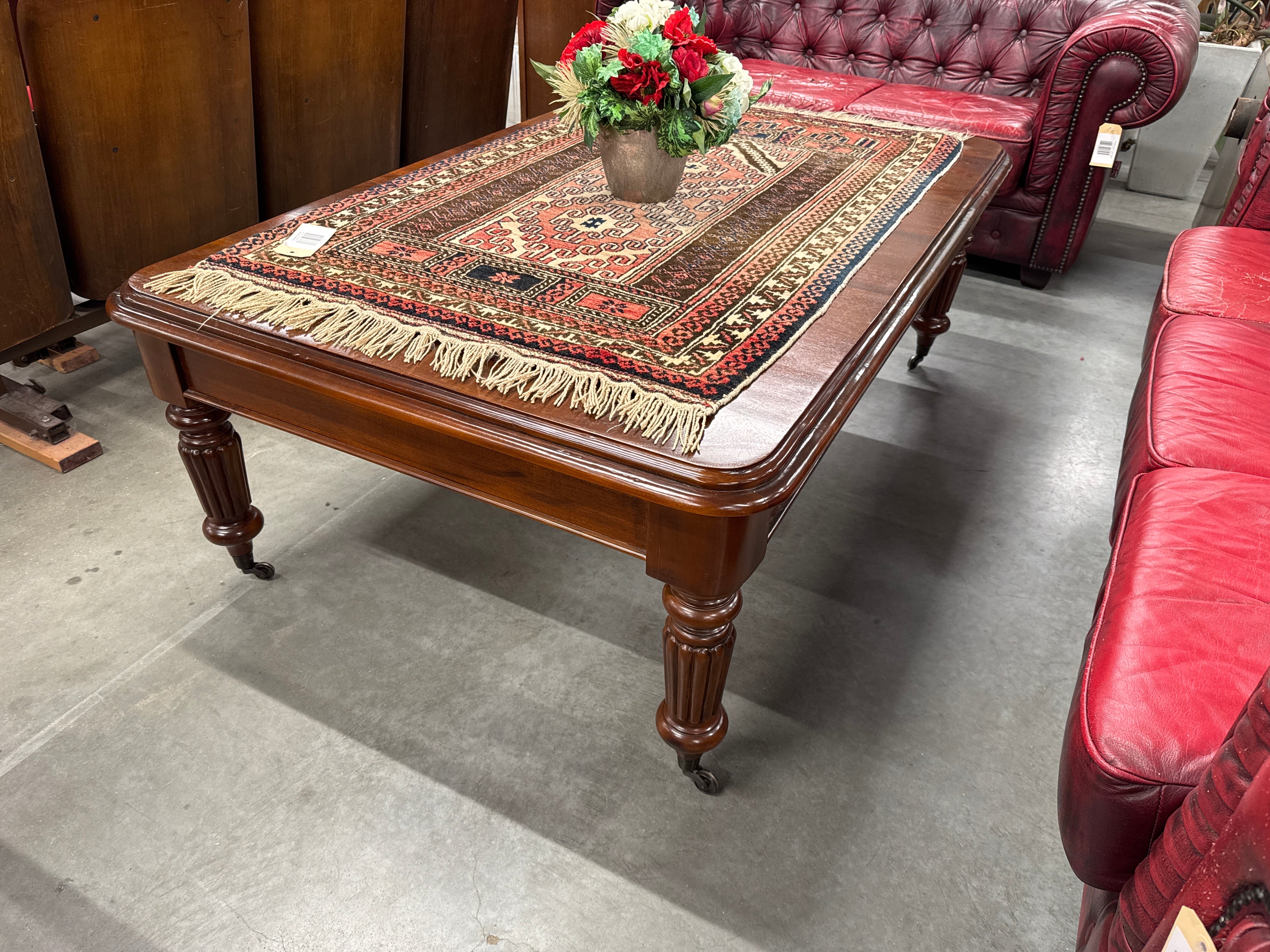 Salontafel groot op wieltjes