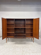 Retro kast gefineerd hout mahonie