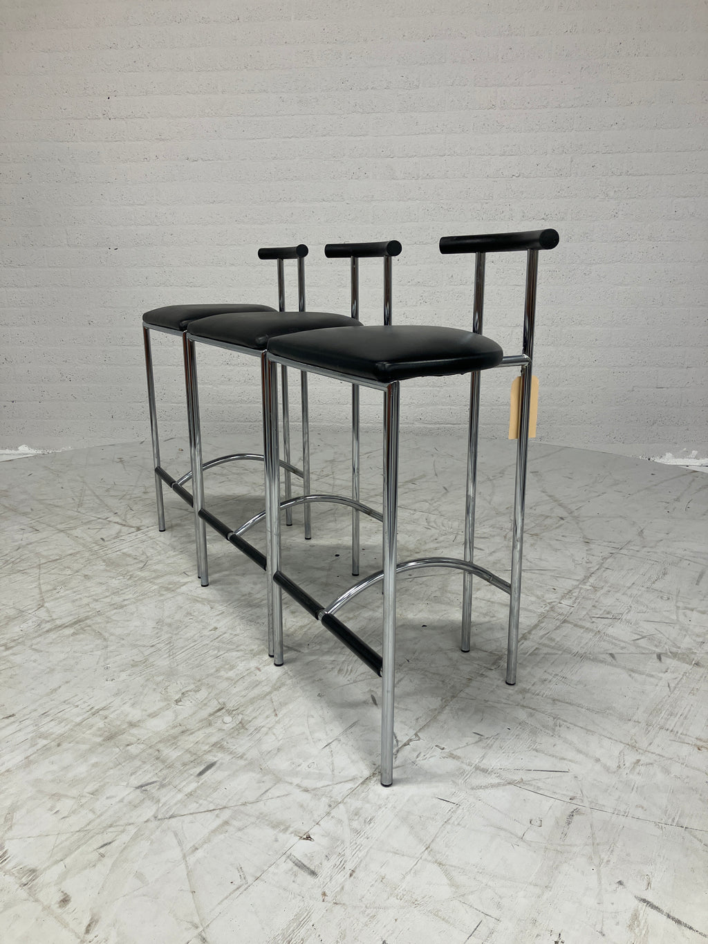 Design barkrukken 3 stuks jaren 80