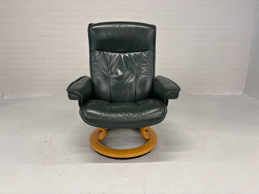 Set 2 Stressless fauteuils leer