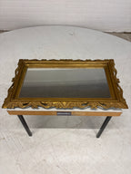 Brocante goudkleurige spiegel