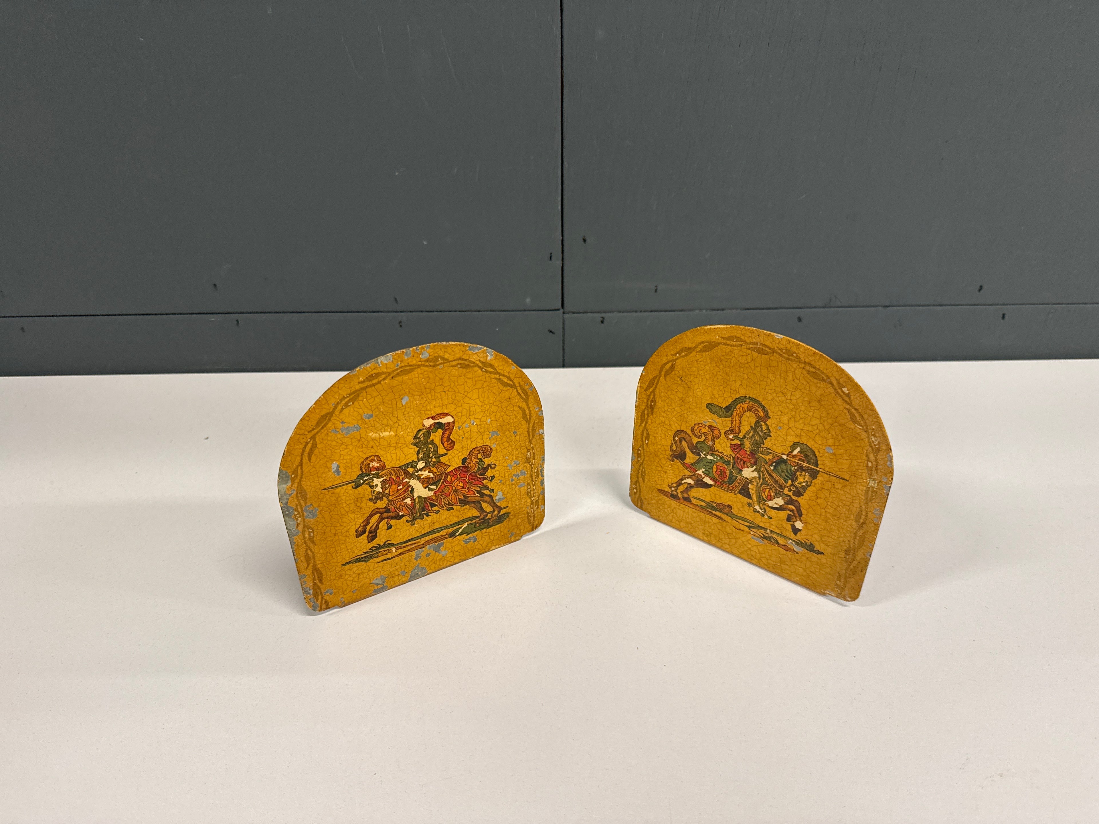 Boekensteunen compact vintage print