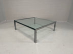 Design tafel Metaform NL RVS glas