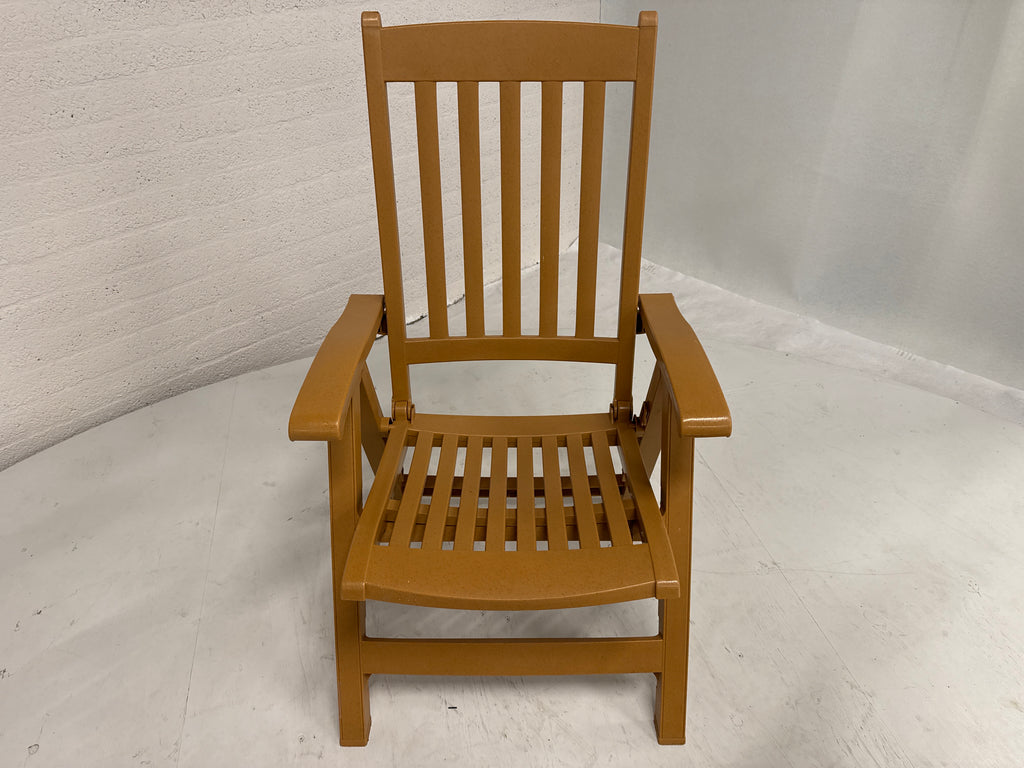 Tuinset kunststof houtnerf opklapbaar