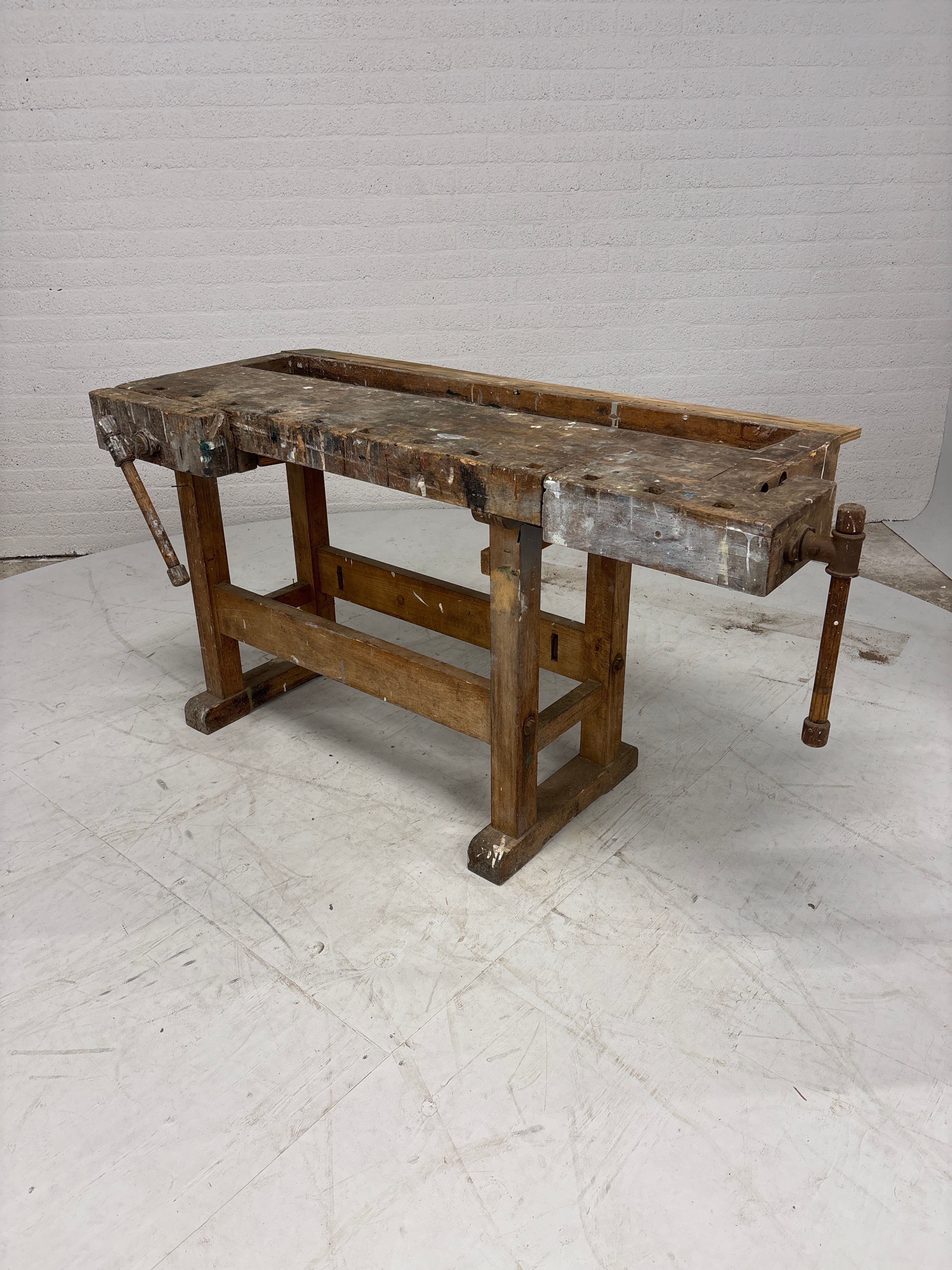 Houten werkbank