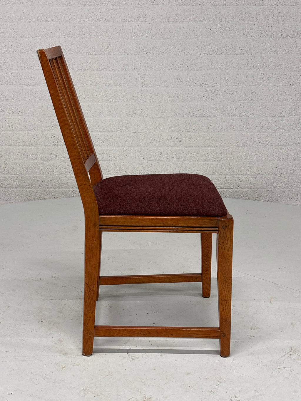 Schuitema set 5 stoelen rode bekleding nieuw