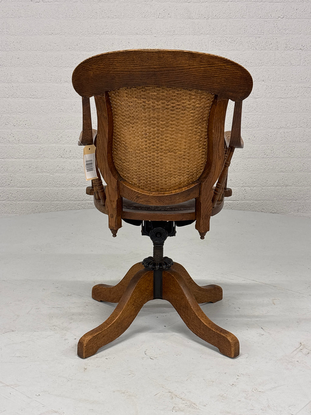 Antieke Amerikaanse victoriaanse office desk stoel