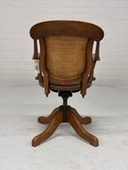 Antieke Amerikaanse victoriaanse office desk stoel