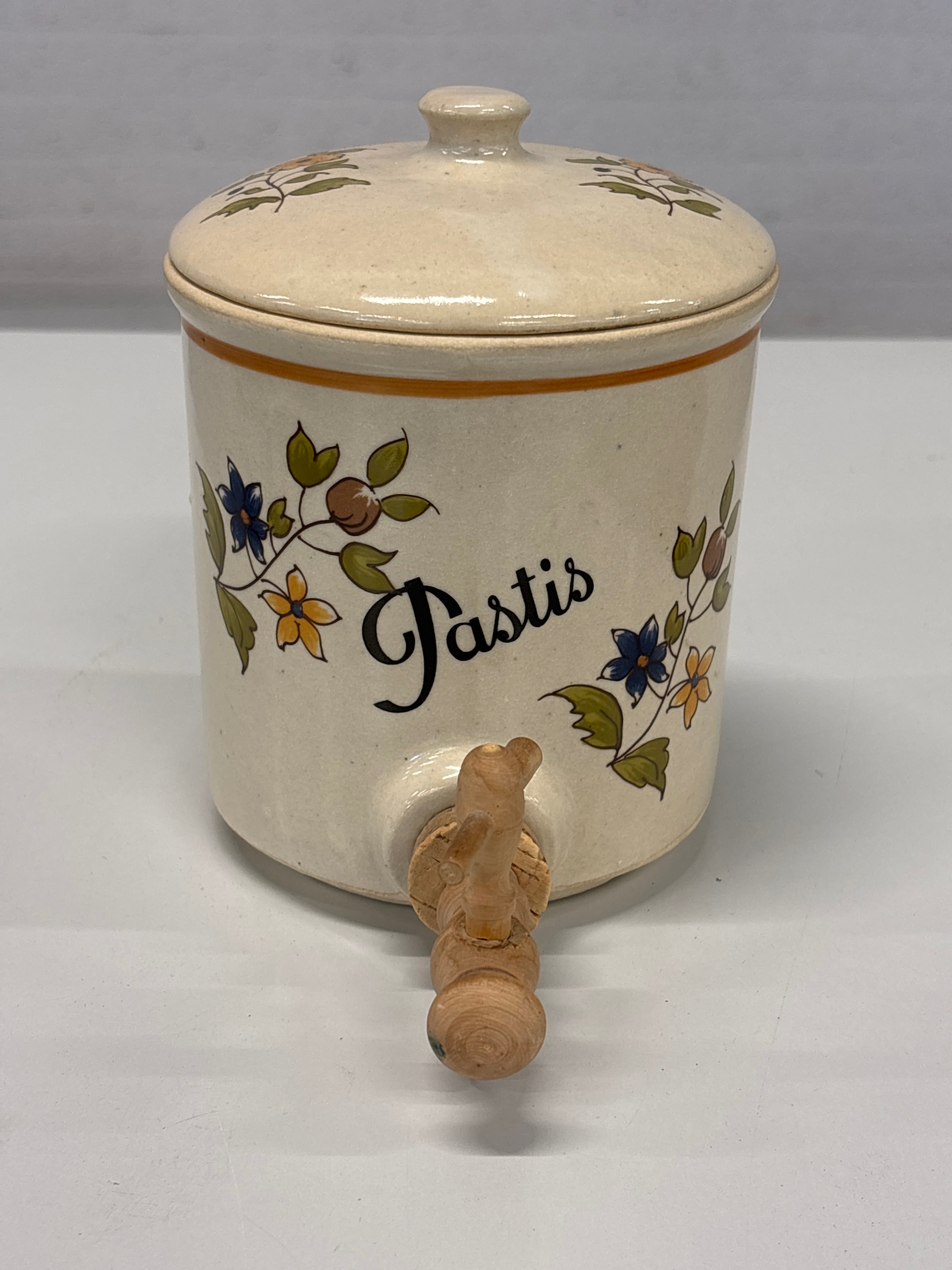 Vintage Frans keramisch Pastis en water karaf.