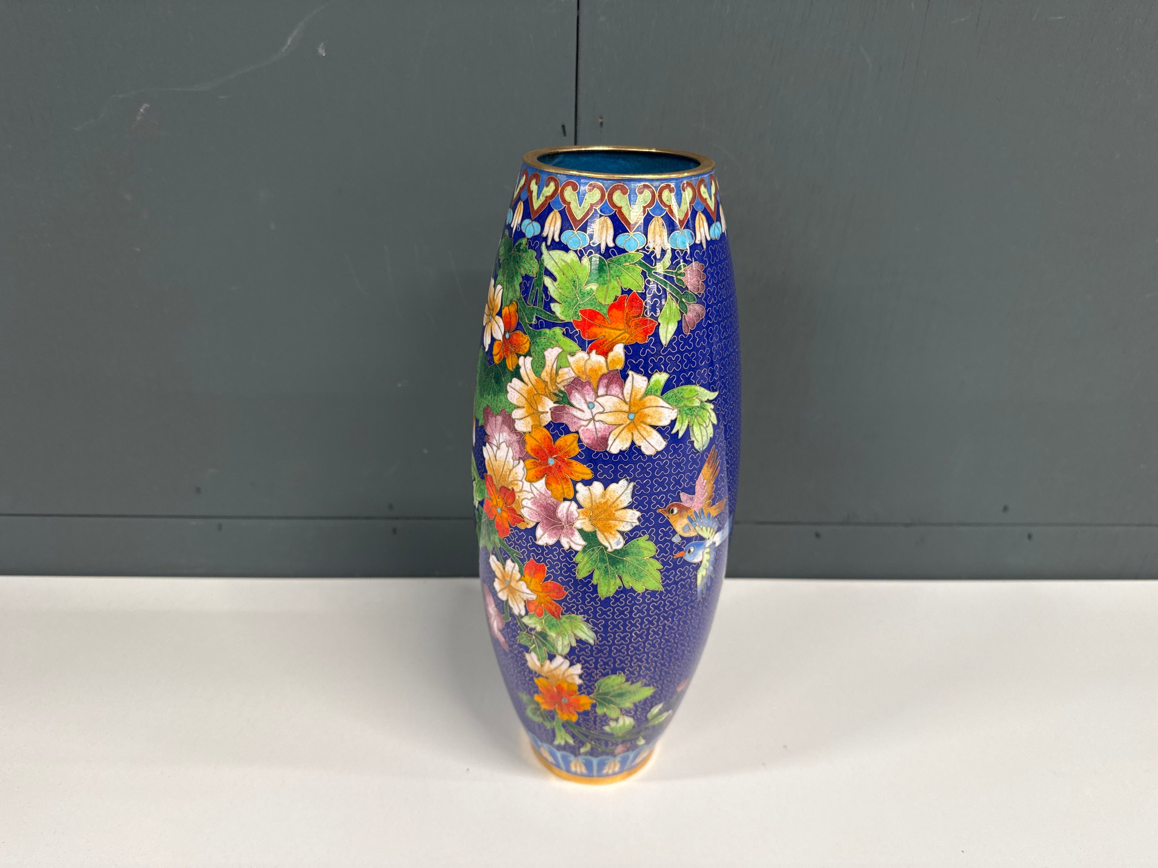 Vaas Chinees blauw bloemen