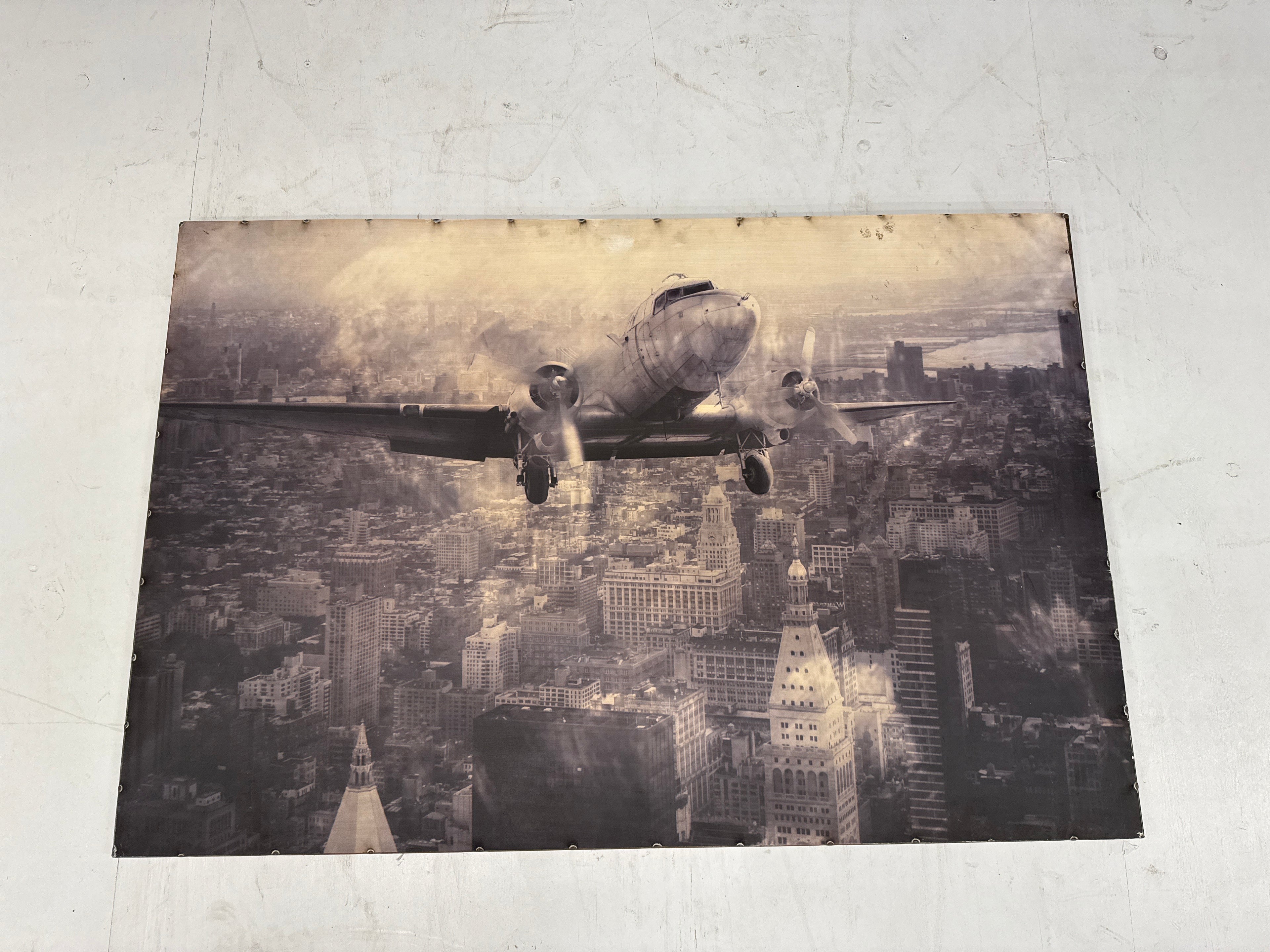 Wandplaat metaal DC-2