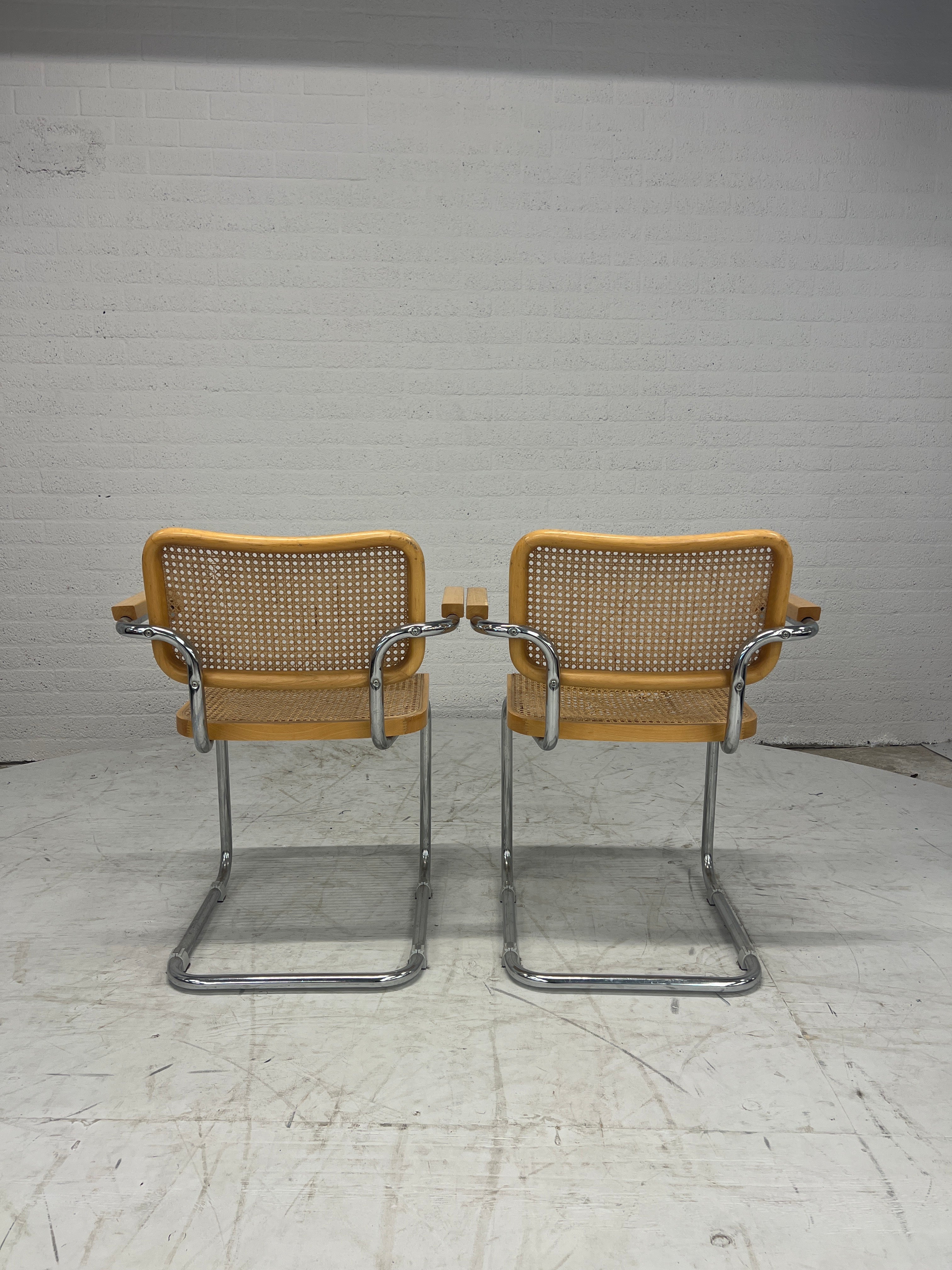 Set van 2 Cesca armstoelen – Marcel Breuer