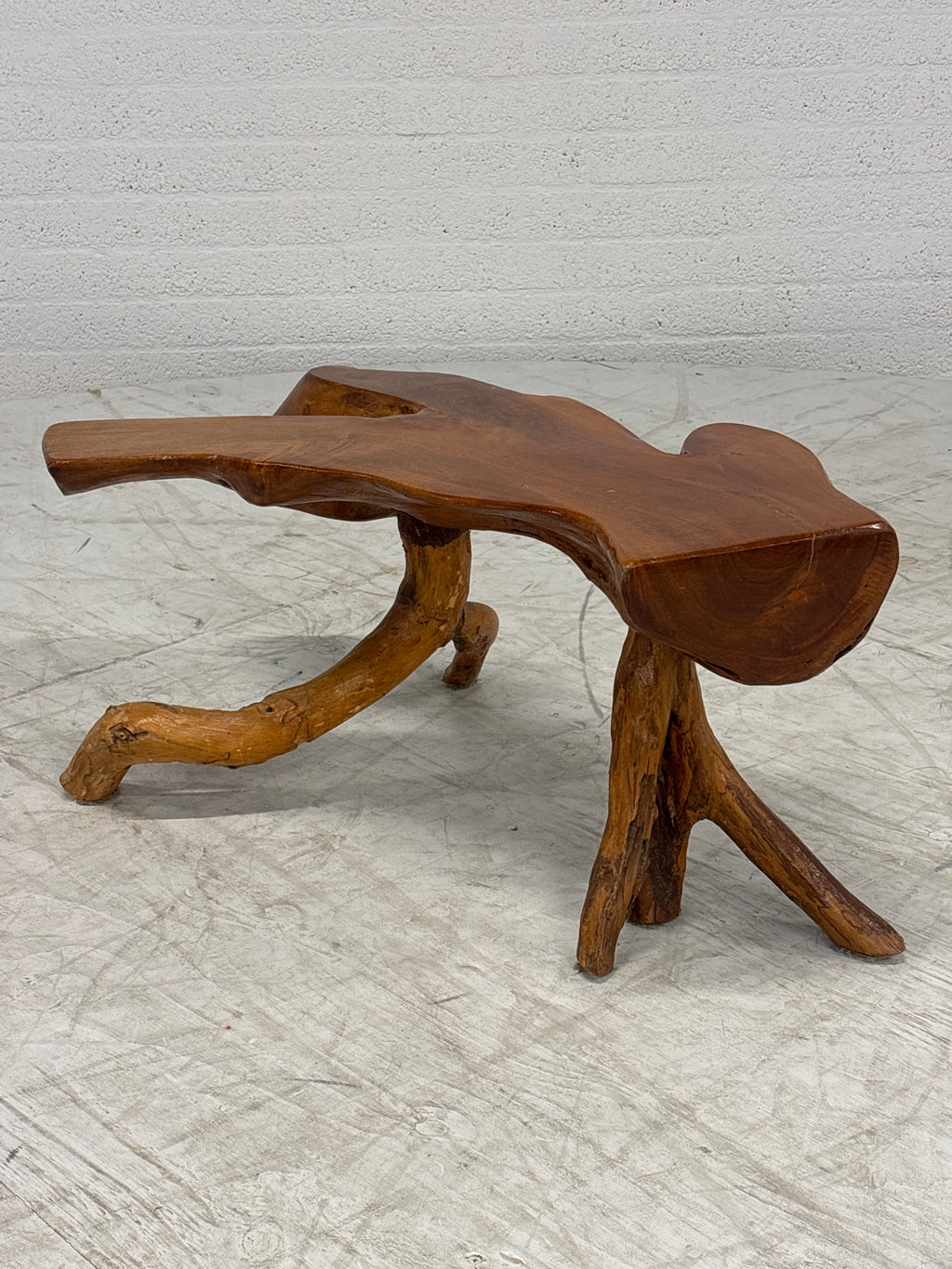 Boomstam tafeltje Indië teak