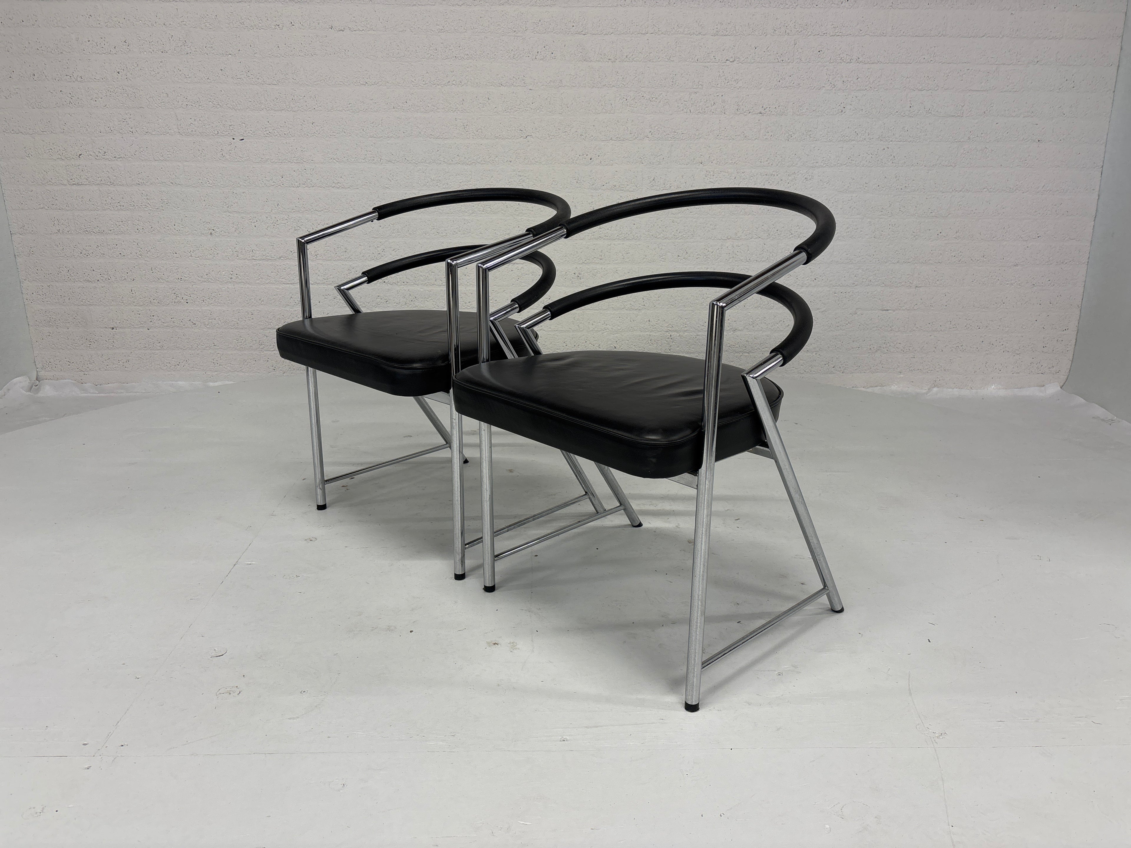 Set 2 design stoelen 80s