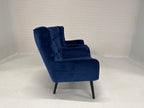 Koningsblauwe fauteuils per stuk