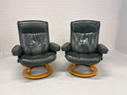 Set 2 Stressless fauteuils leer