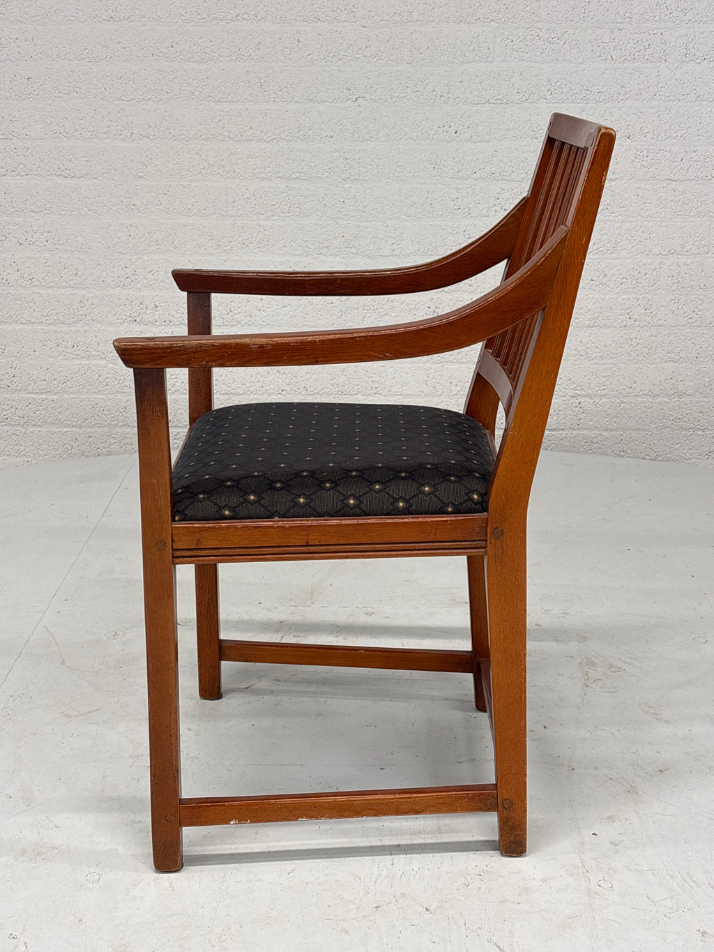 Schuitema Jugendstil set 4 stoelen zwart motief bekleed