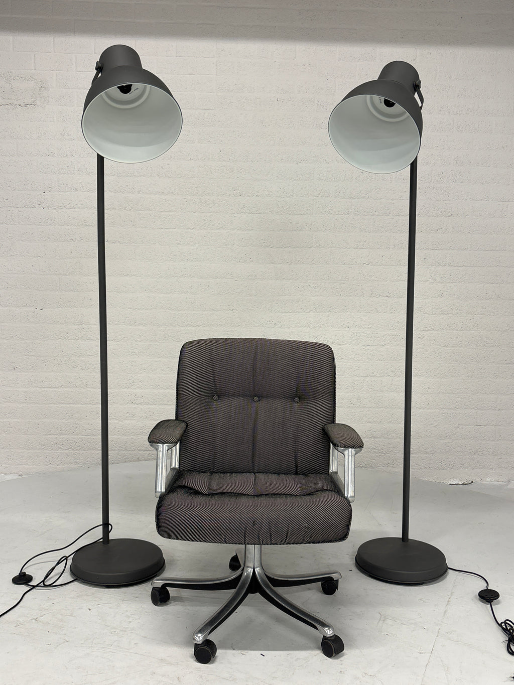 Staande schemerlamp antraciet