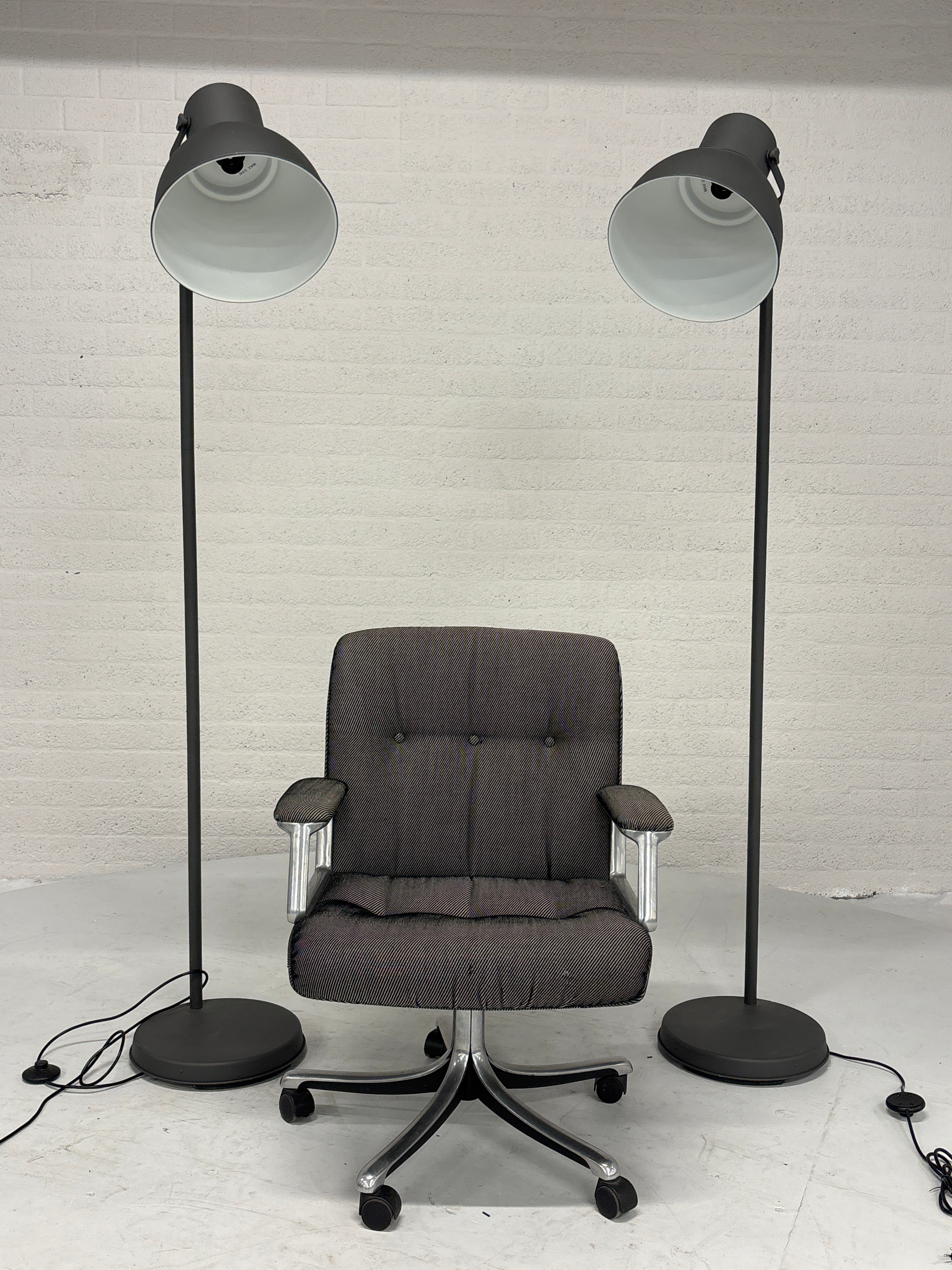 Staande schemerlamp antraciet