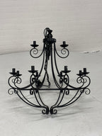 Kroonluchter zwart 12 lampjes