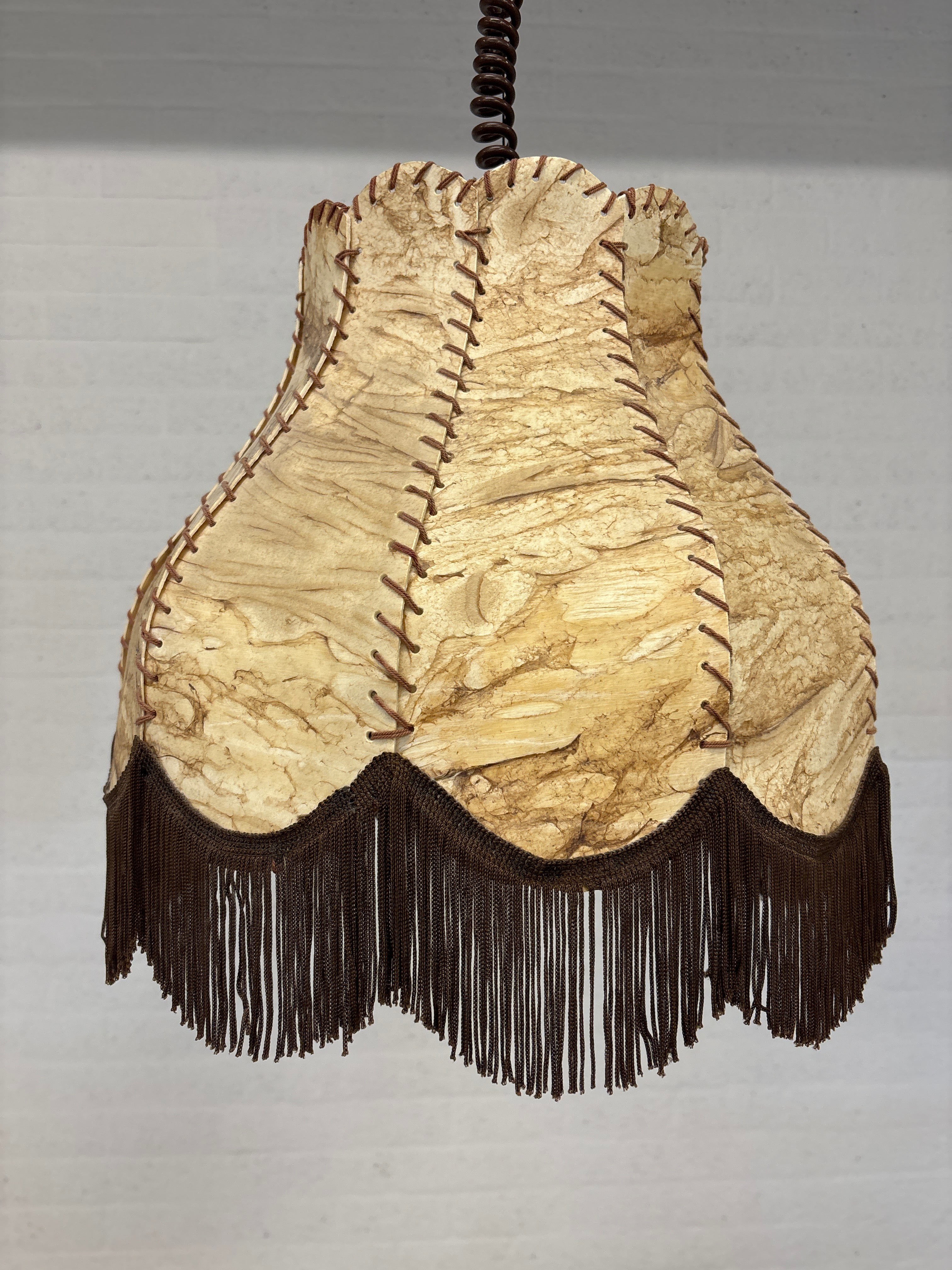 Retro hanglamp met trekveer