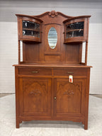 Antieke Kast mond geblazen glas