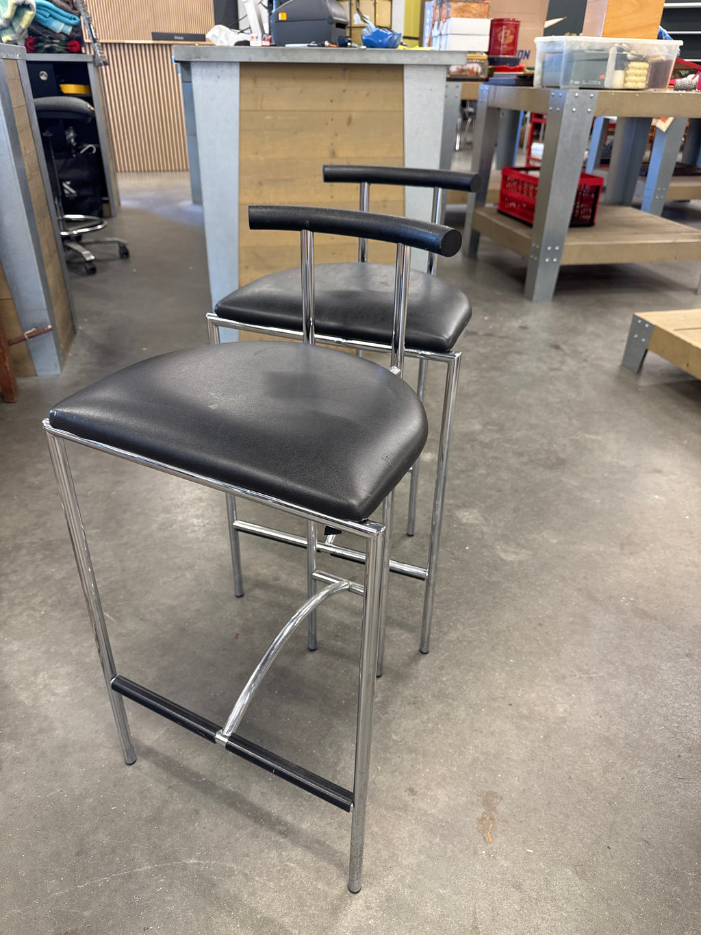 Design barkrukken 3 stuks jaren 80