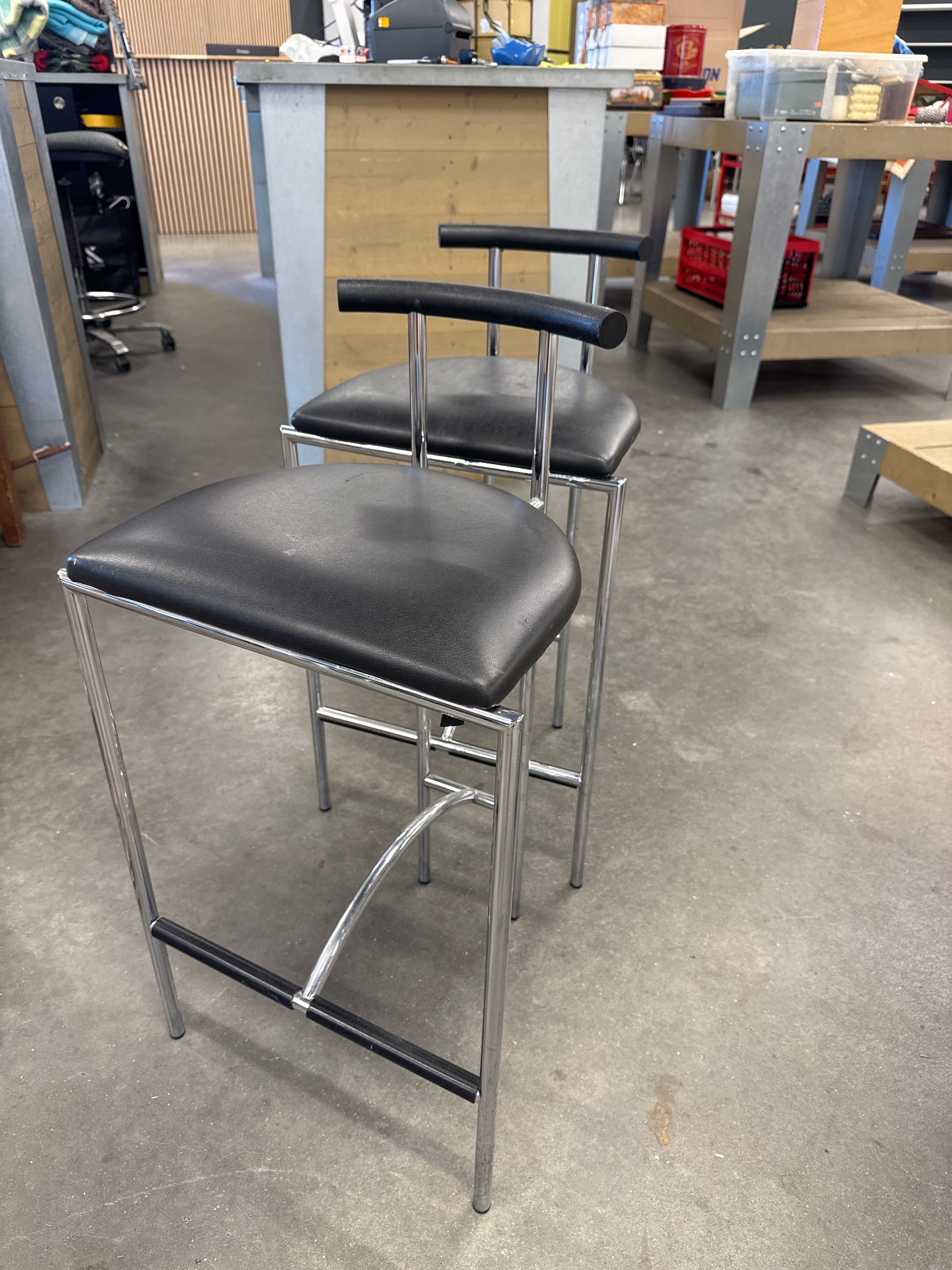 Design barkrukken 3 stuks jaren 80