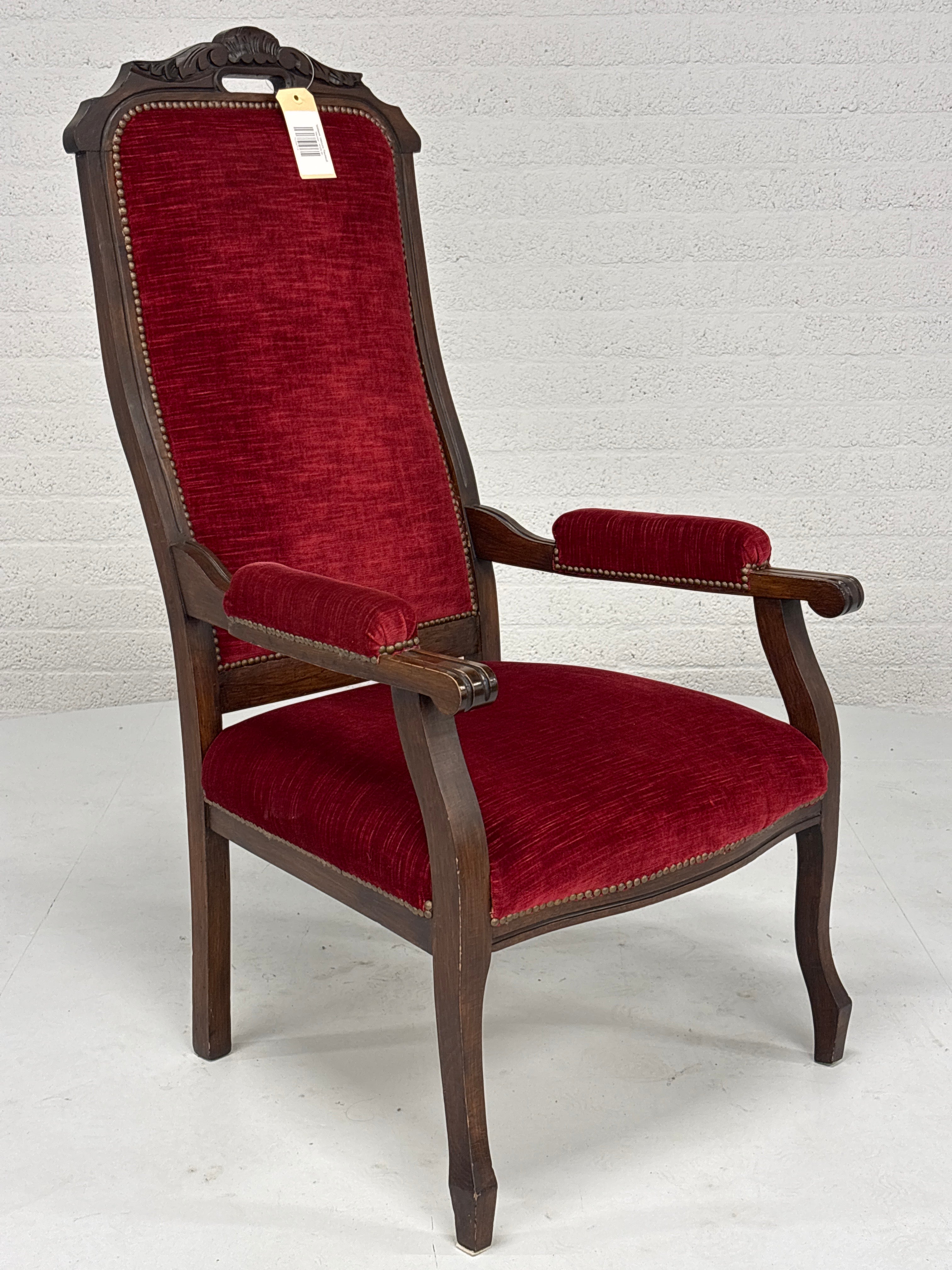 Voltaire Velours Fauteuil