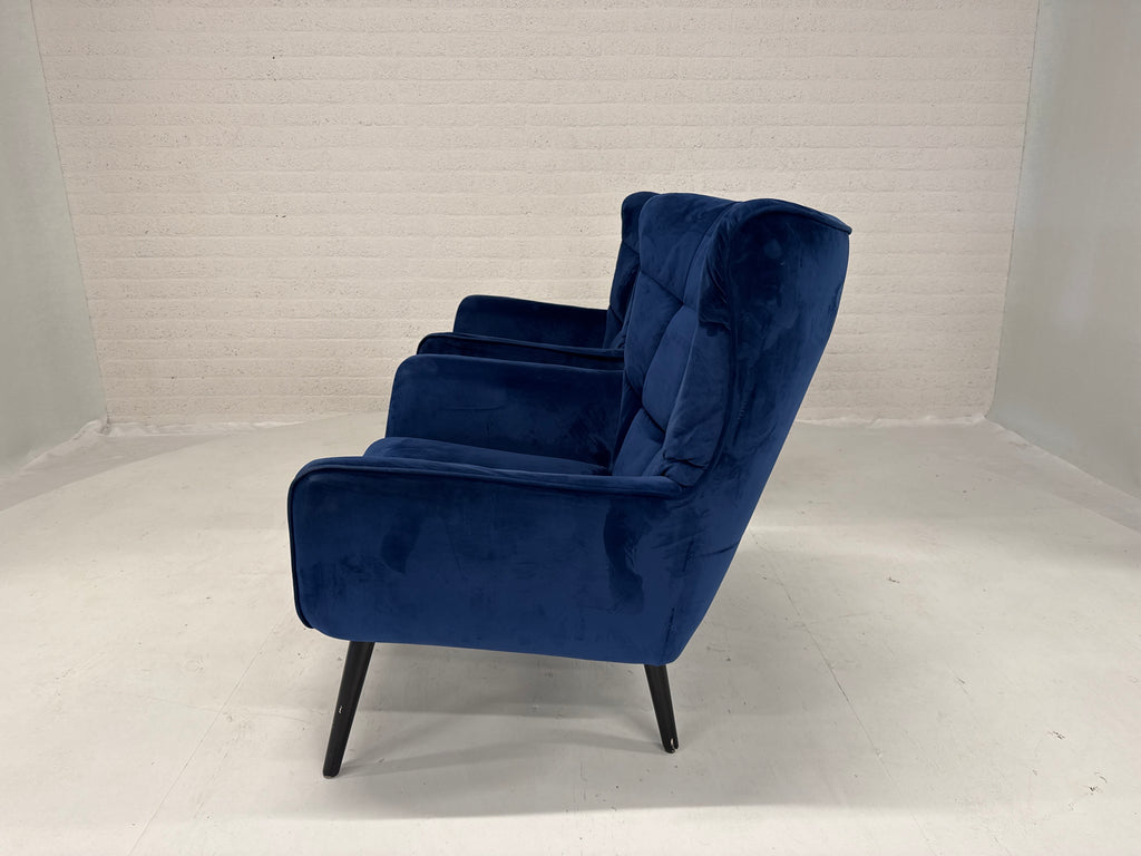 Koningsblauwe fauteuils per stuk