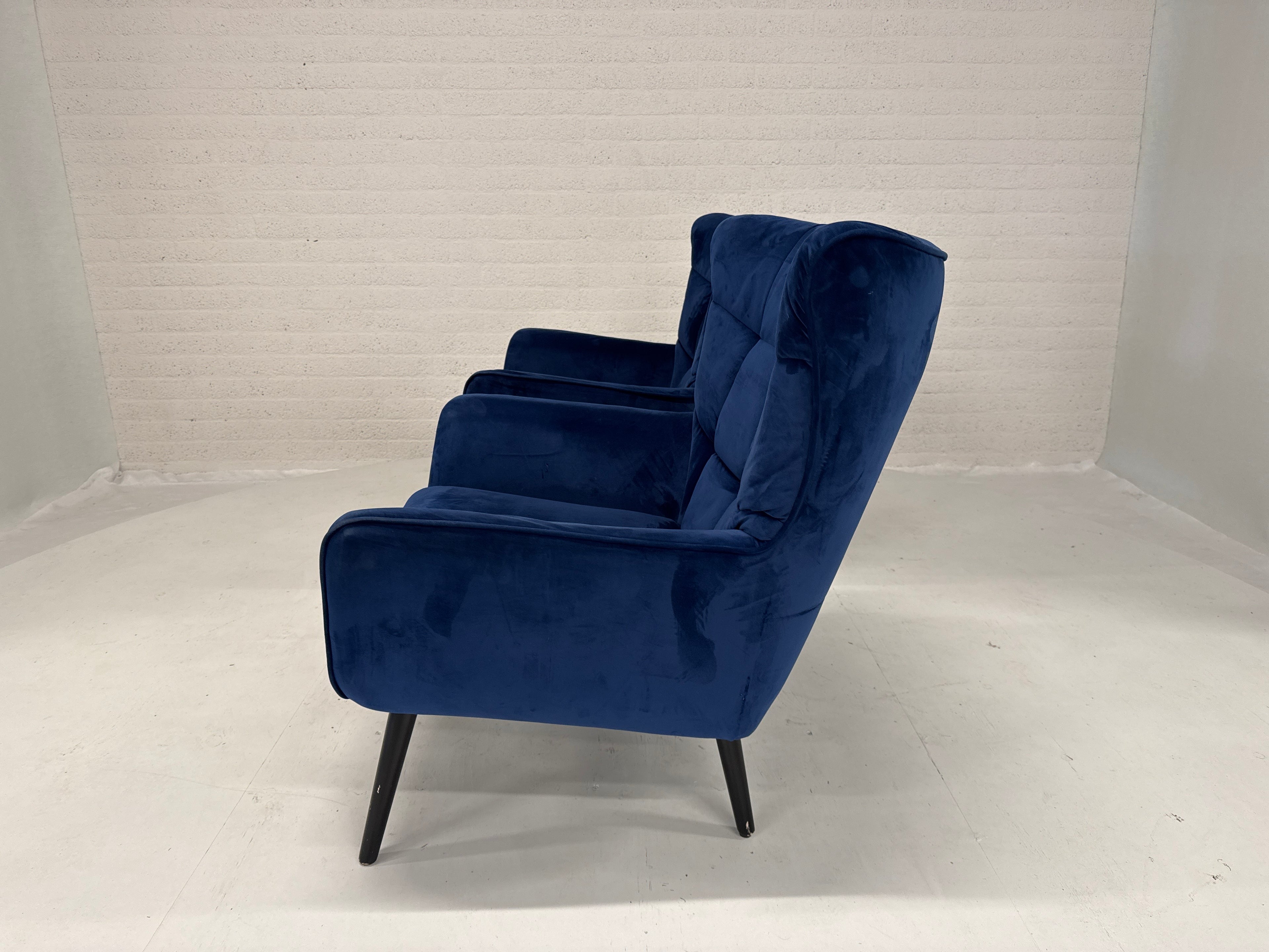 Koningsblauwe fauteuils per stuk