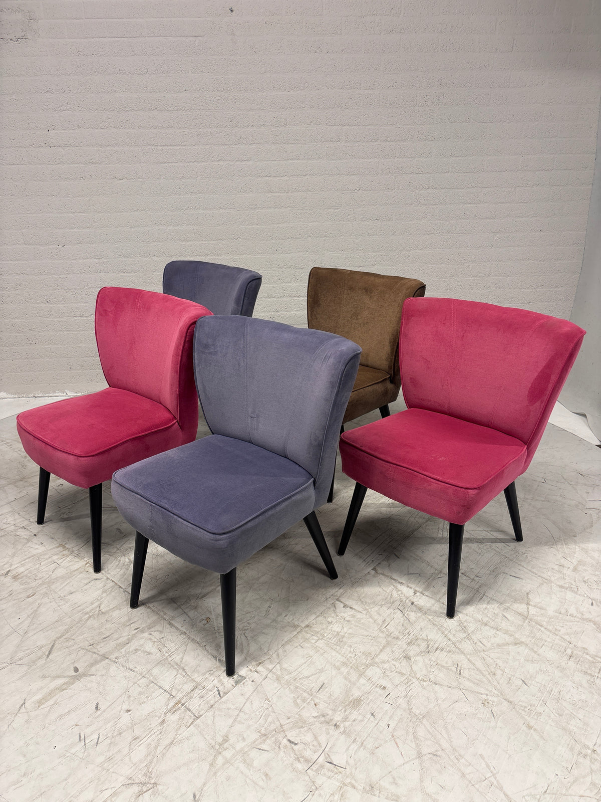 MP Kleurige eetkamerstoelen als set of per stuk