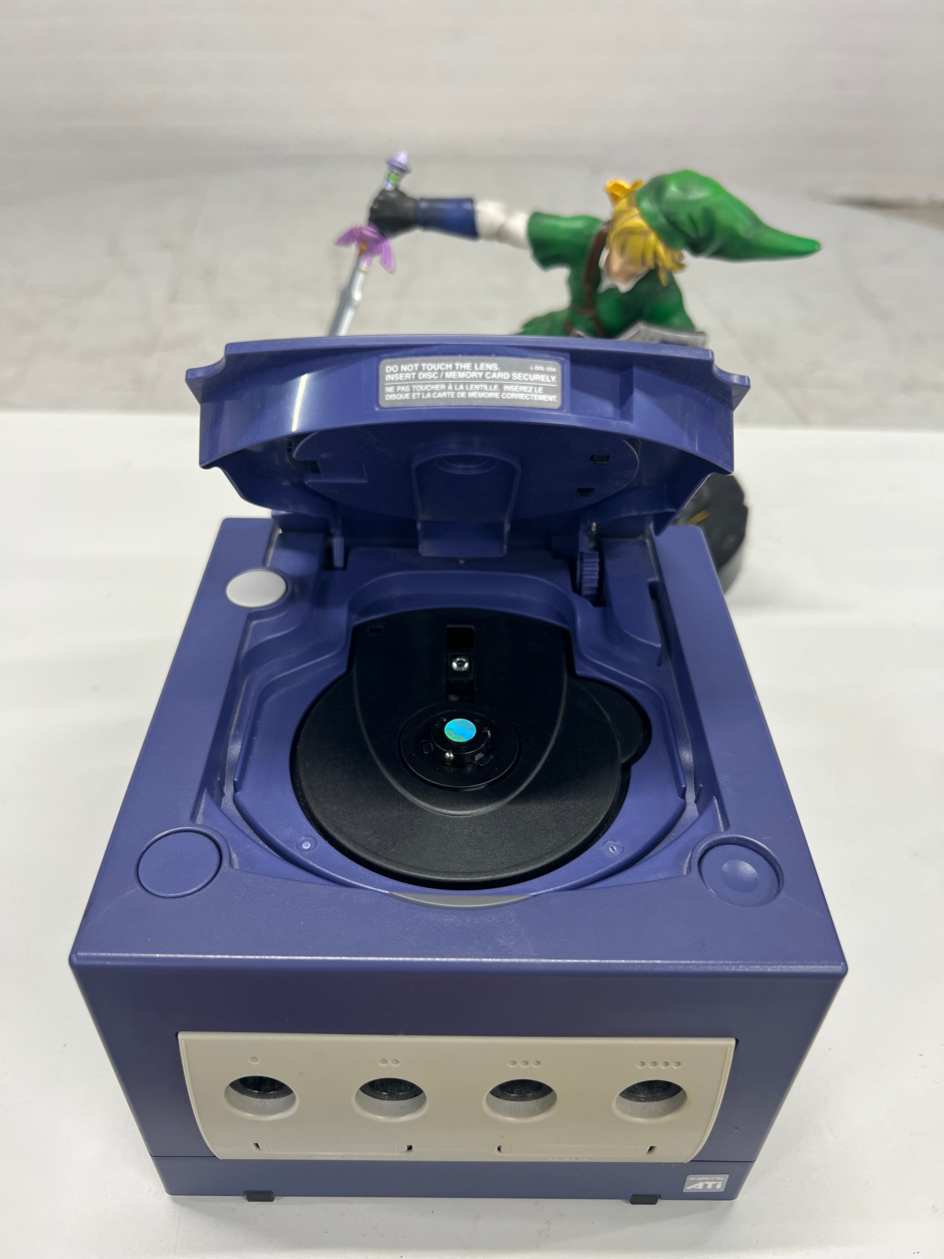 Paarse Nintendo GameCube compleet