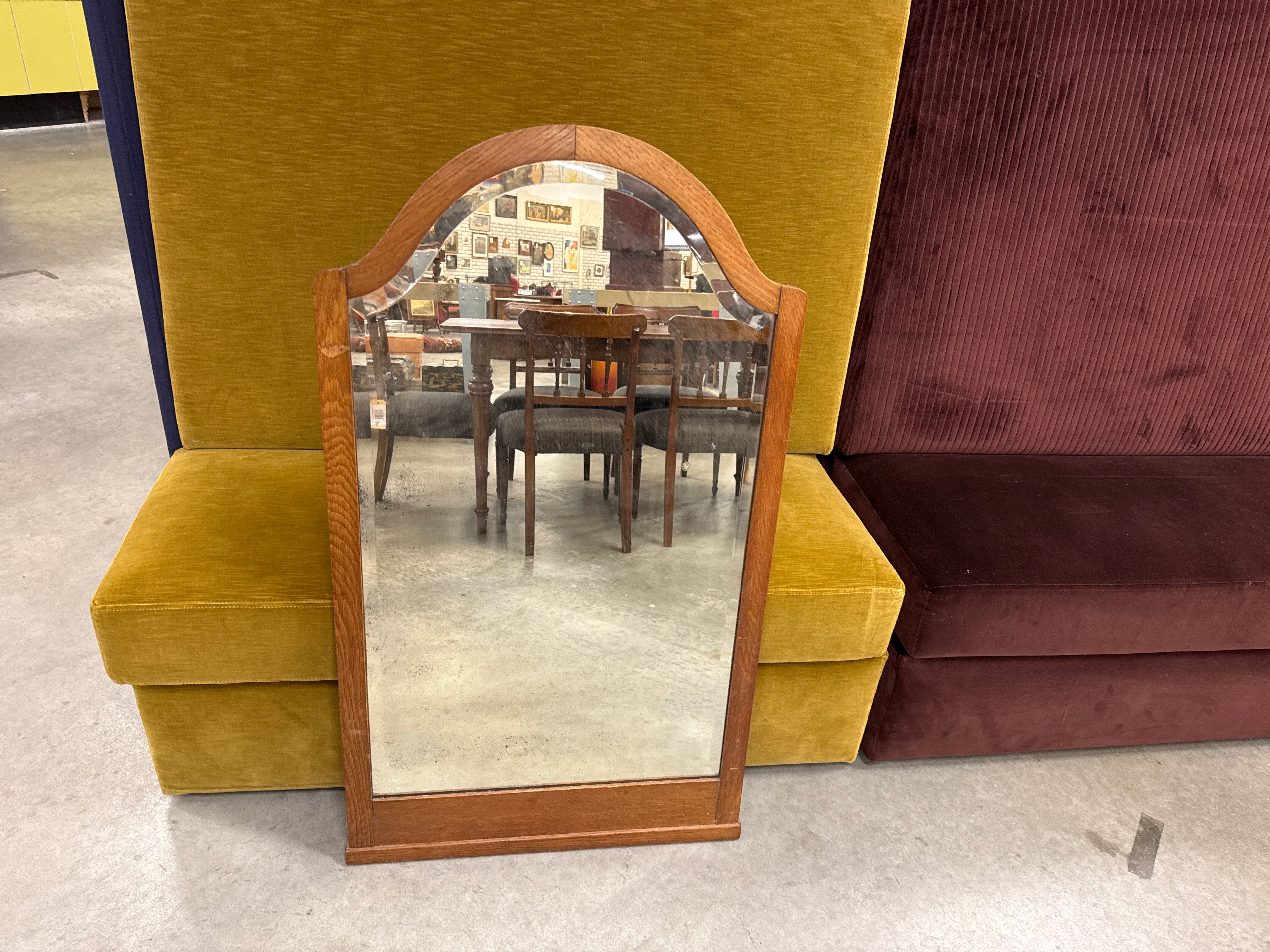 Spiegel met facet ca 100 x 60