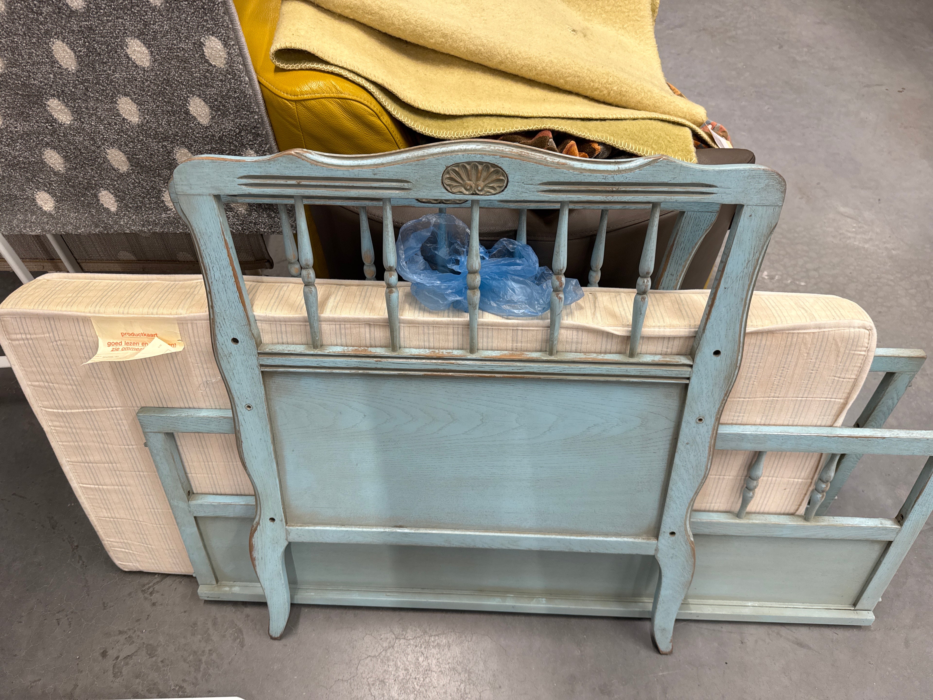 Ledikantje baby blauw