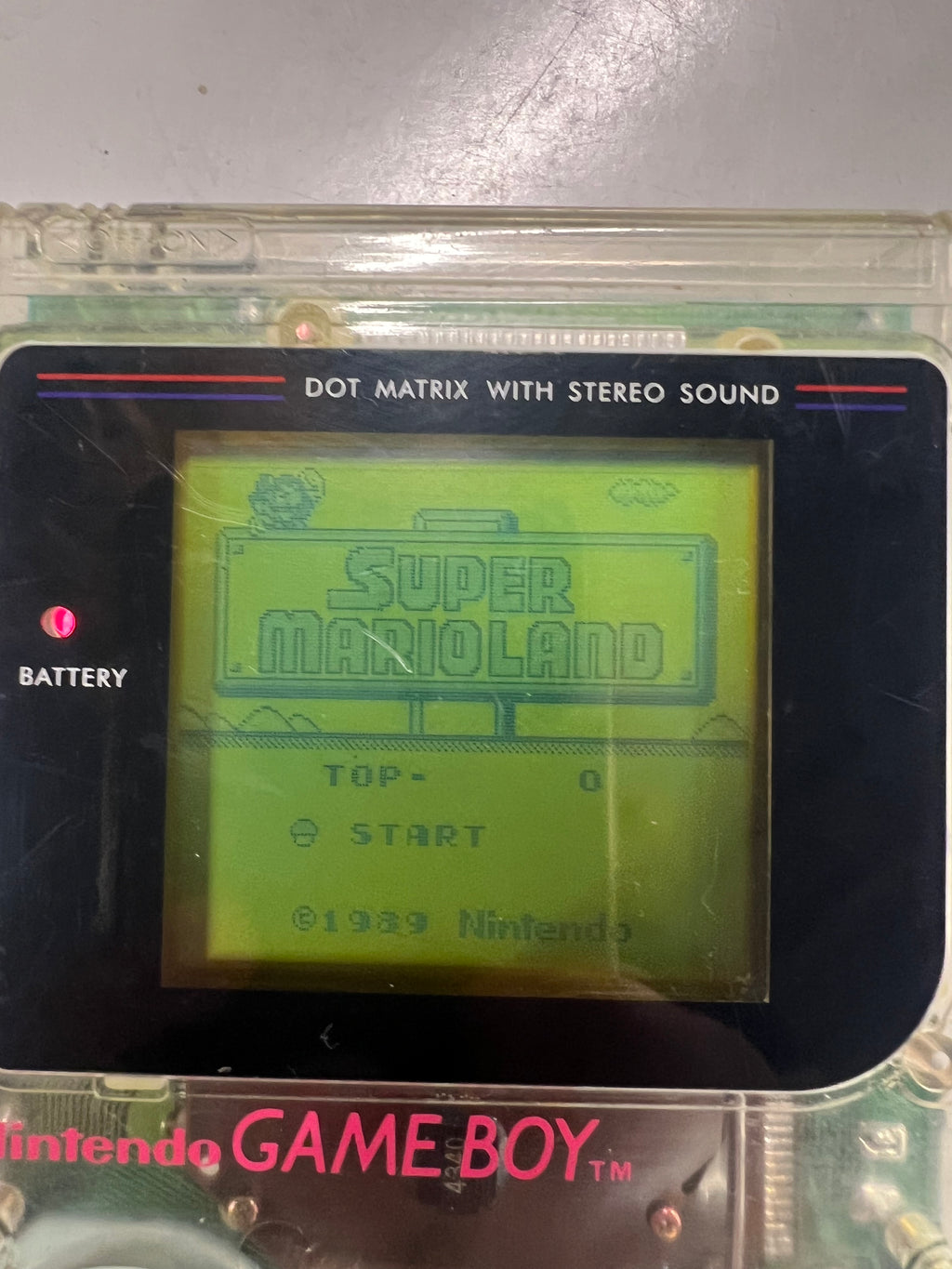 Nintendo Game Boy Classic tranparant