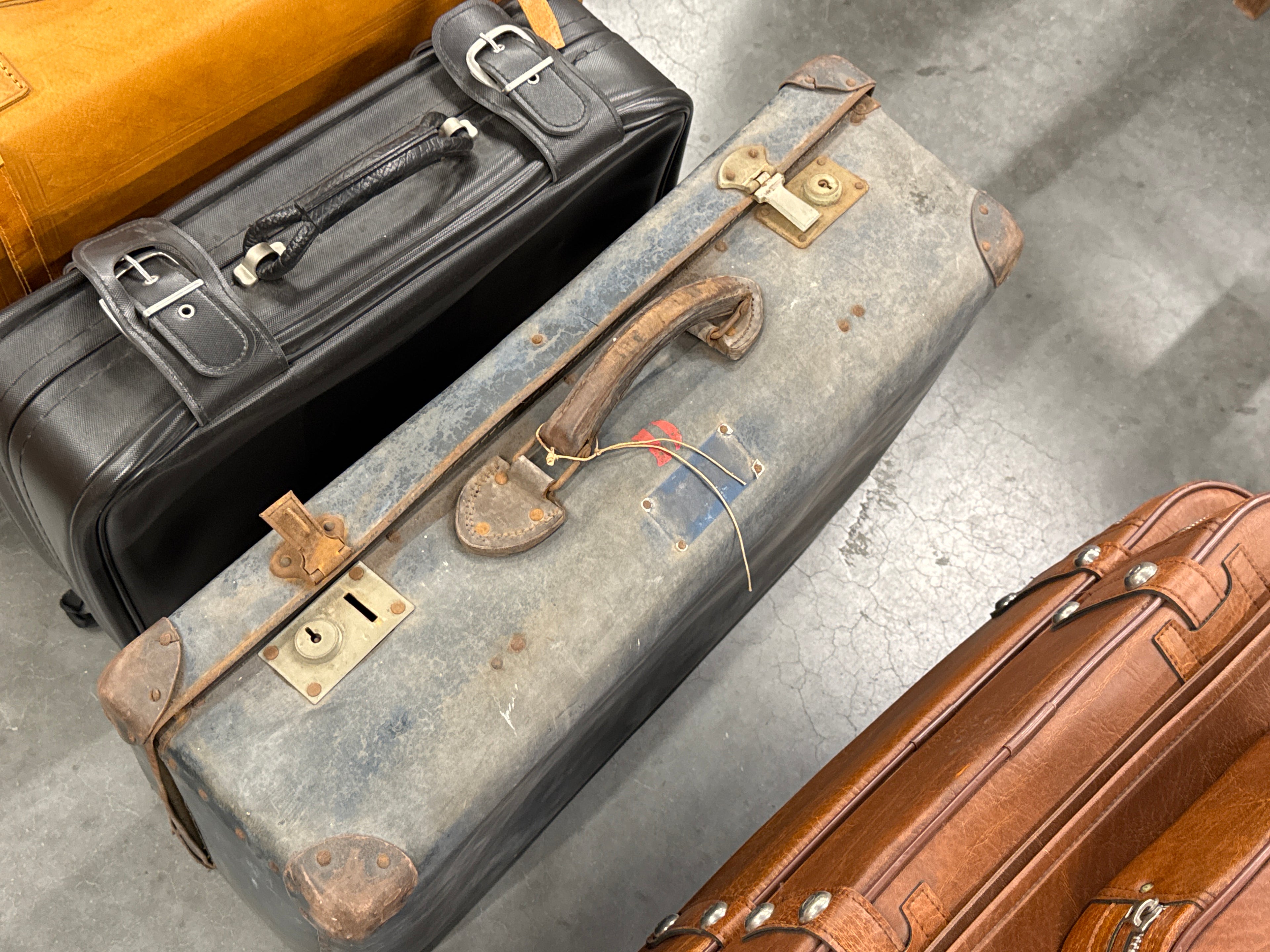 Reiskoffer Vintage Blauw