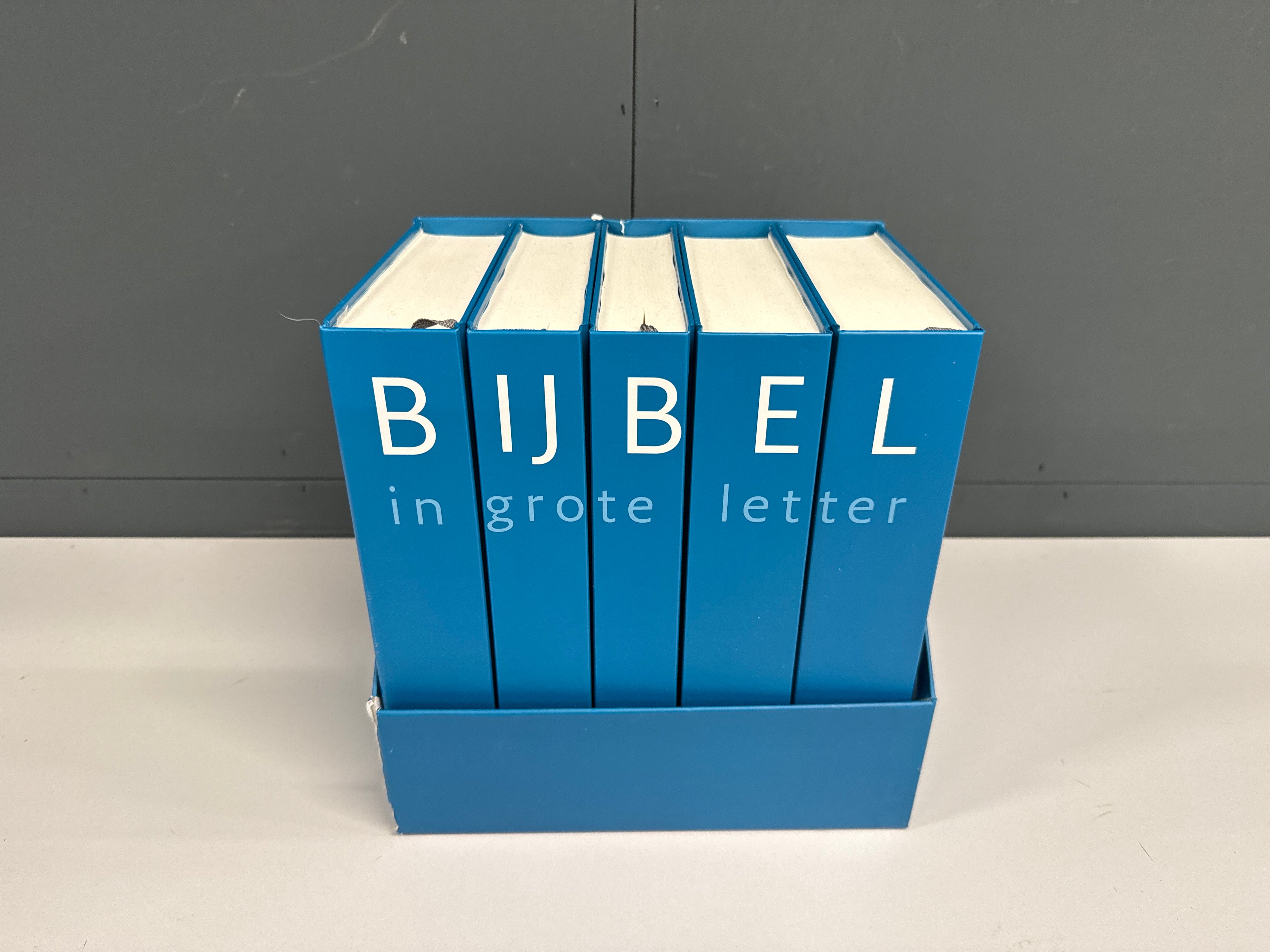 Bijbel in grote letter 5 delig
