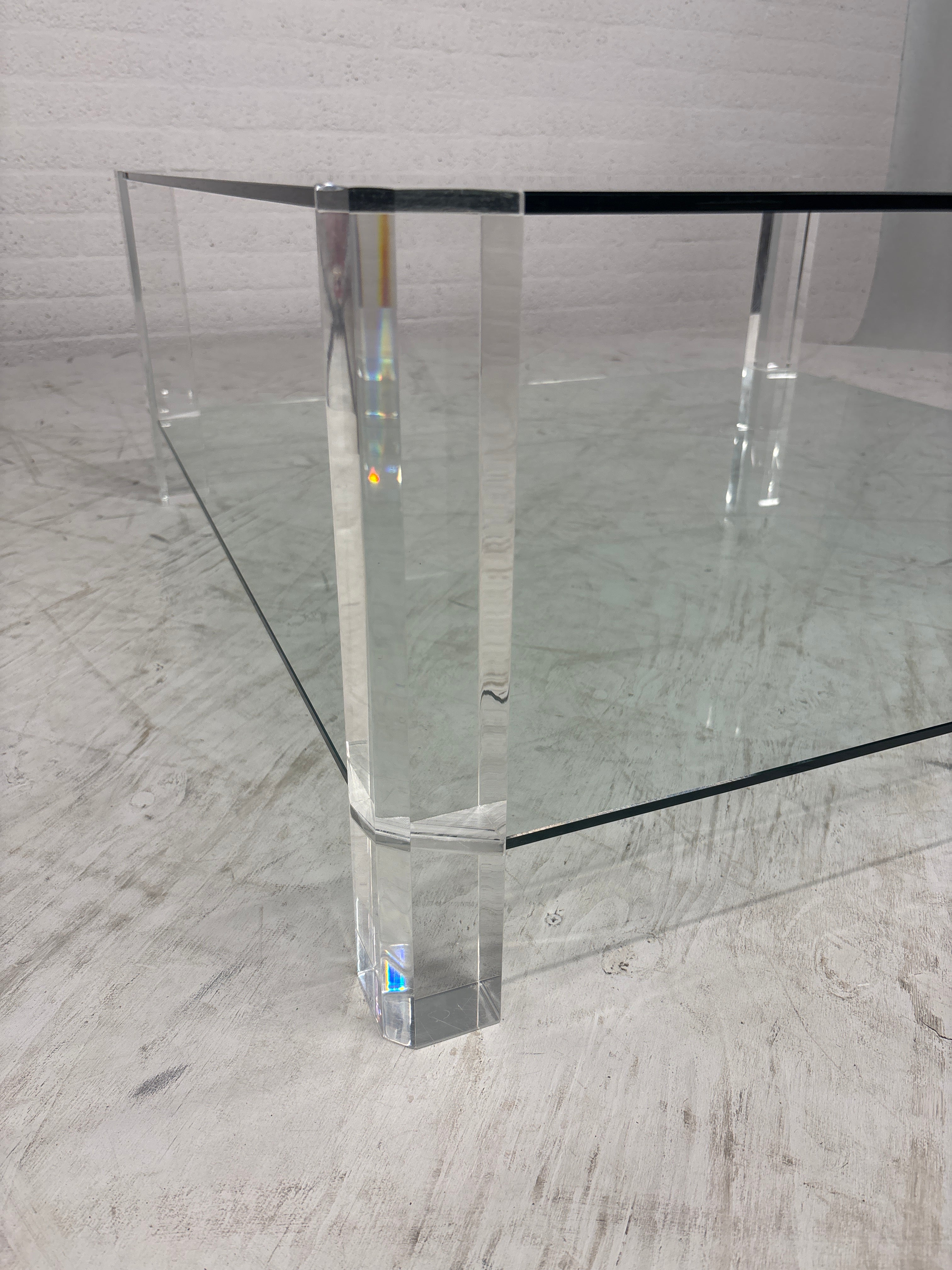 Glazen salontafel
