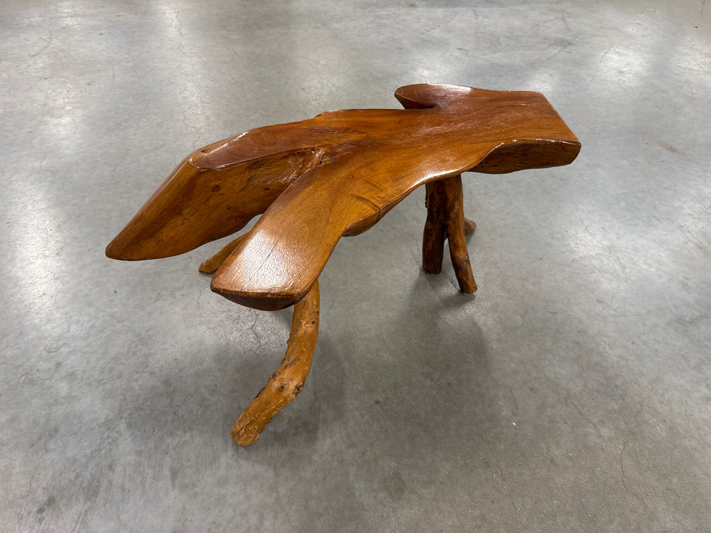 Boomstam tafeltje Indië teak