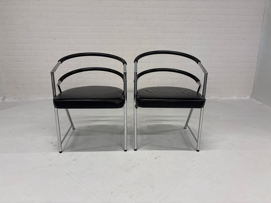 Set 2 design stoelen 80s