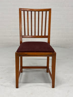 Schuitema set 5 stoelen rode bekleding nieuw