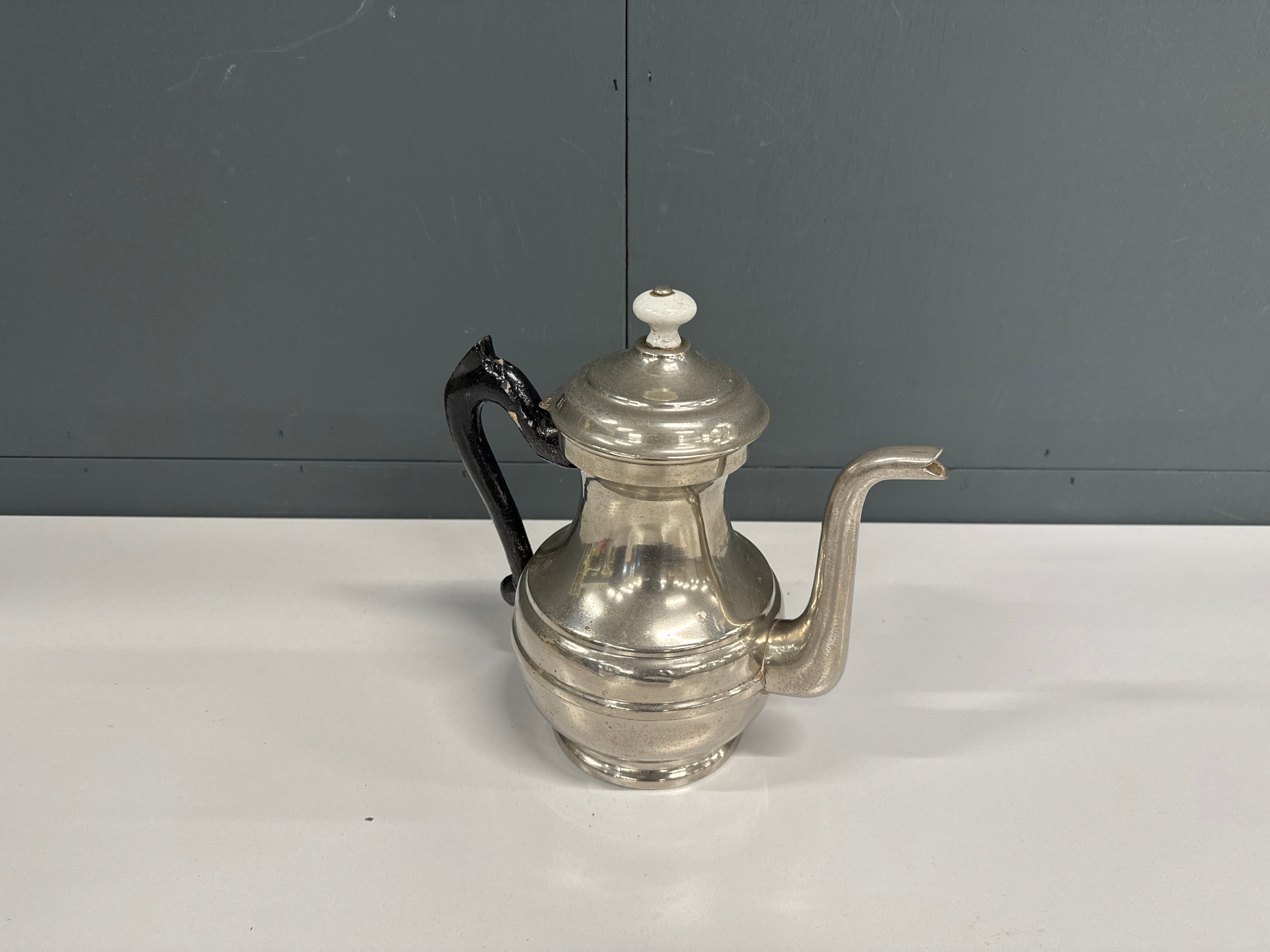 Theekan houten handvat