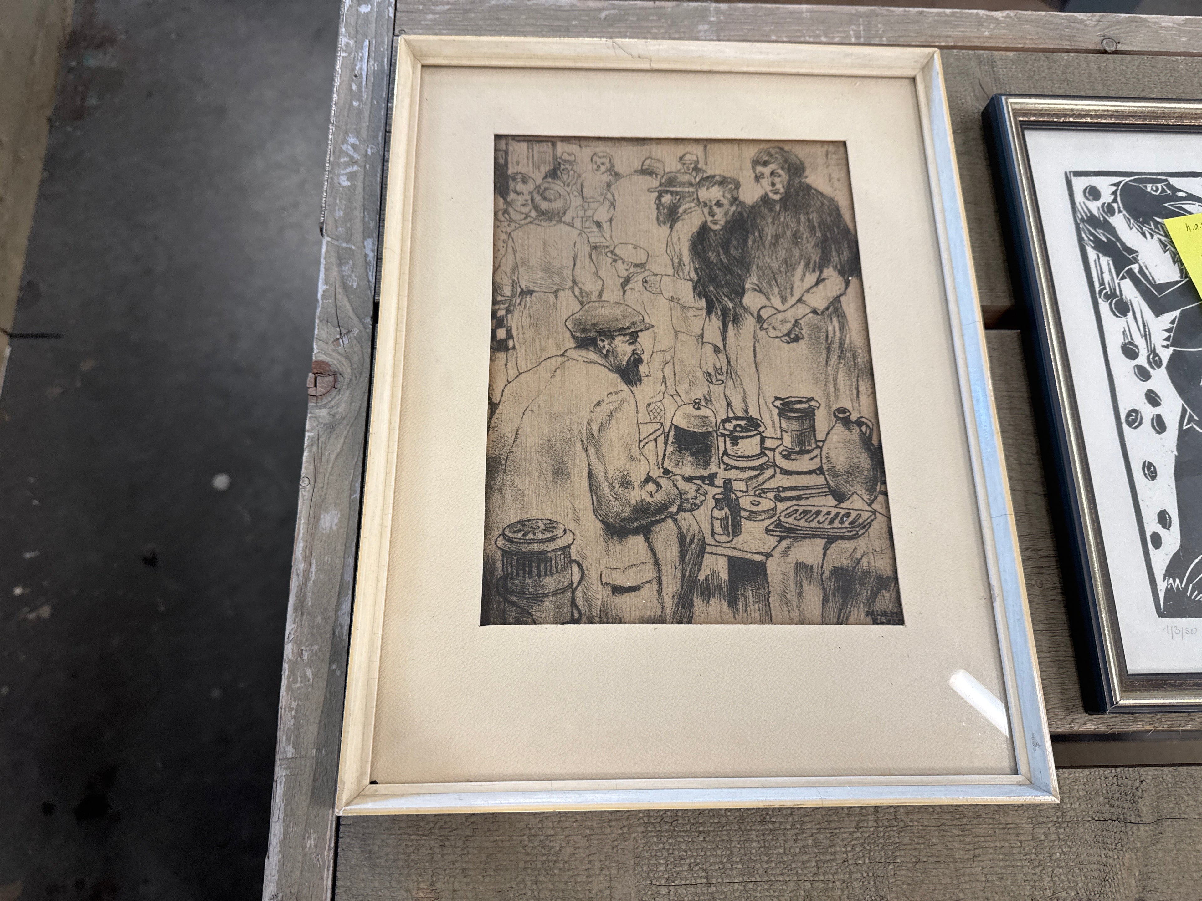 Willem Klijn Tekening in lijst
