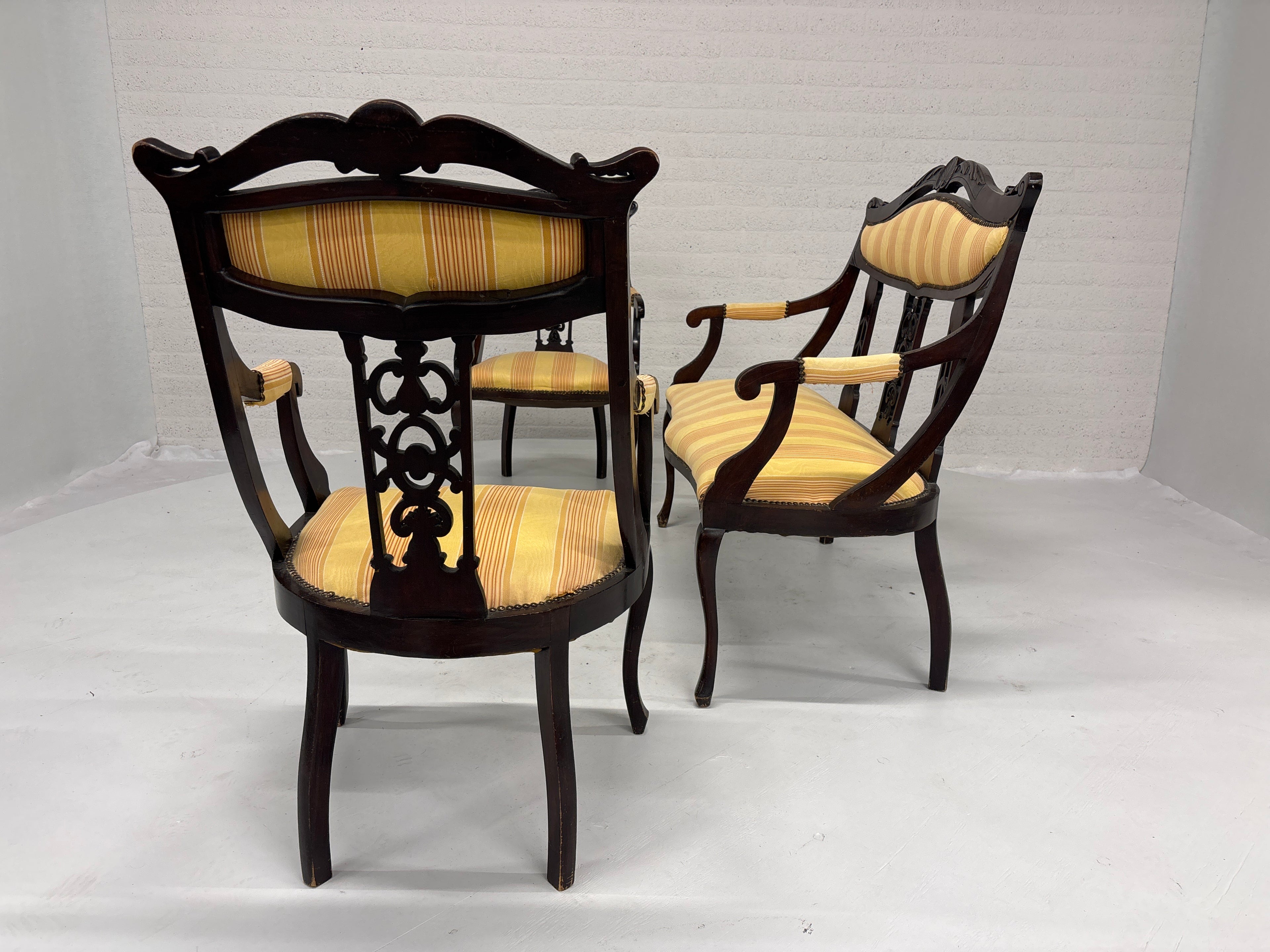 Holland salon set (pronk kamer) rond 1880