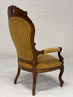 Fauteuil gele ribstof