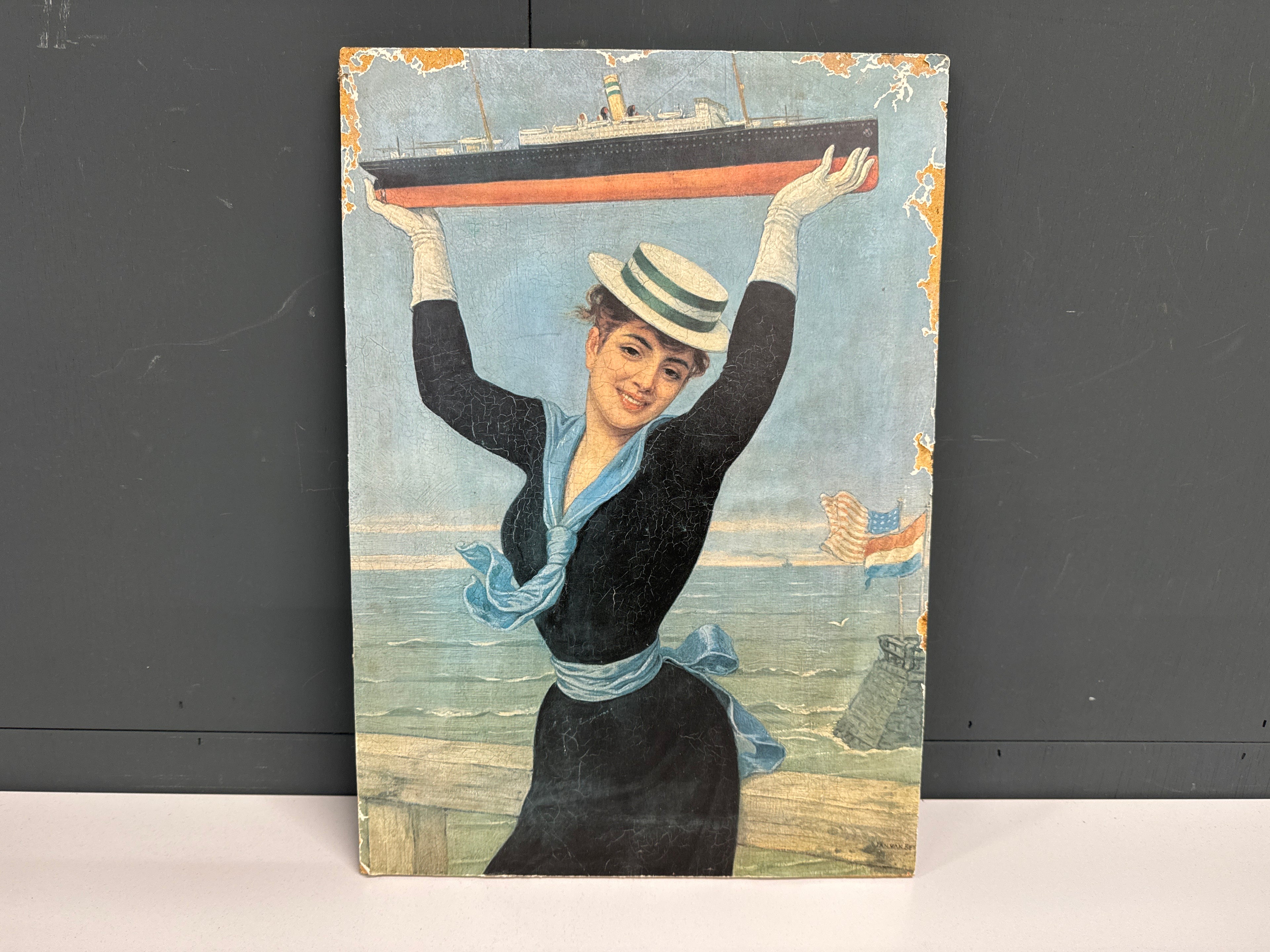 Prent Holland America lijn